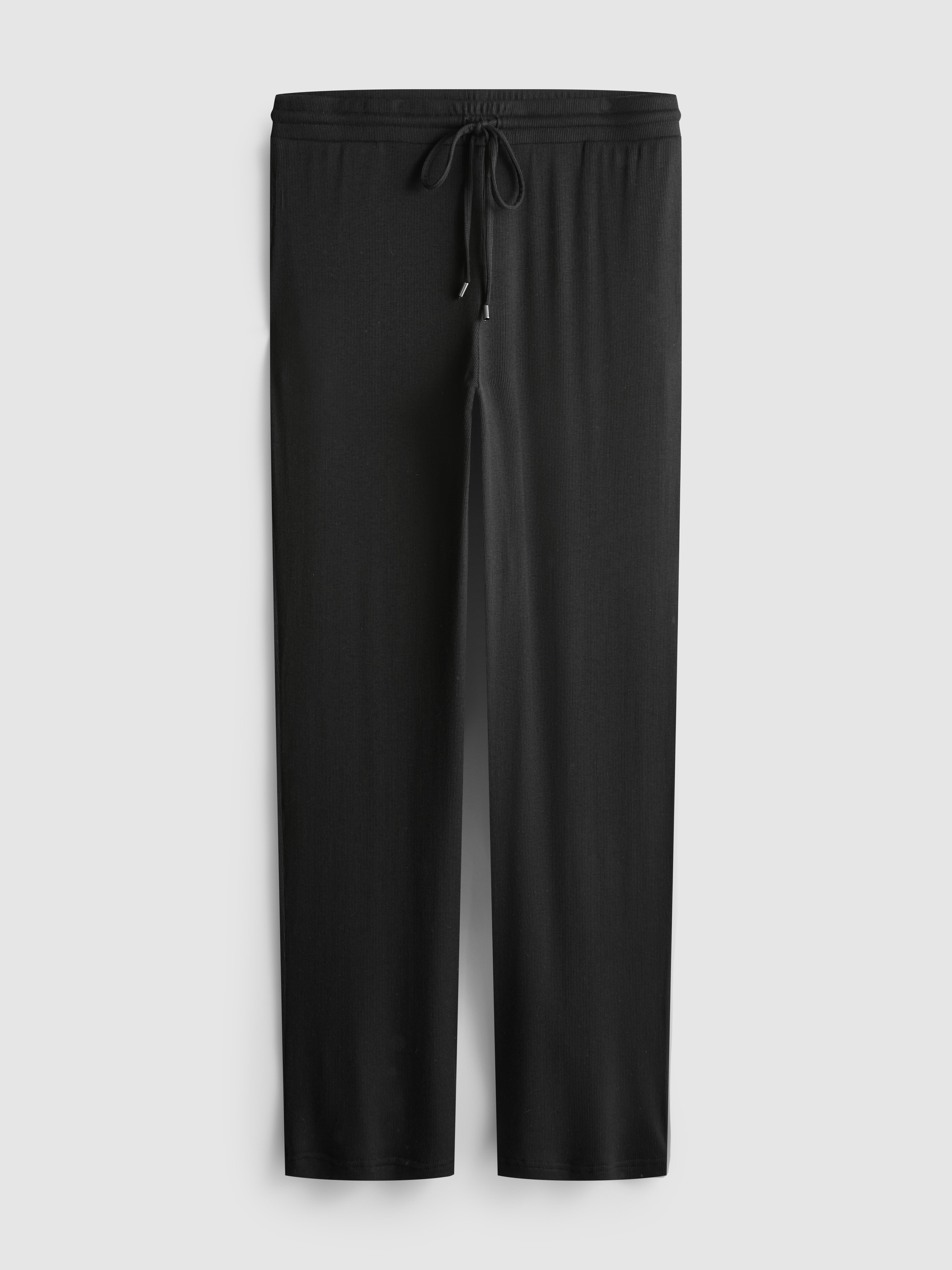Ribbed Pajama Bottoms
