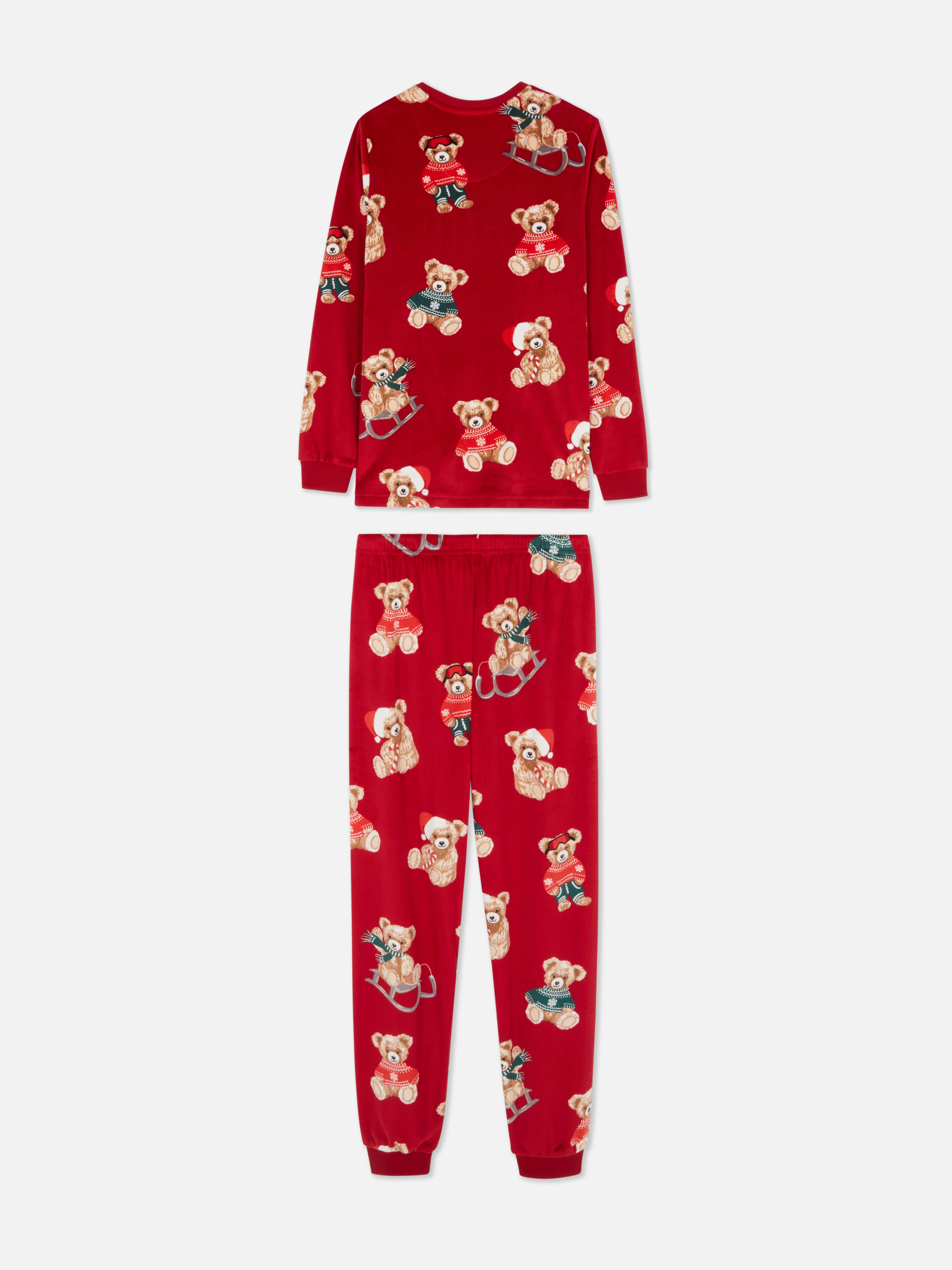 1.5-15yrs | Kid's Red Bear Family Christmas Pyjamas