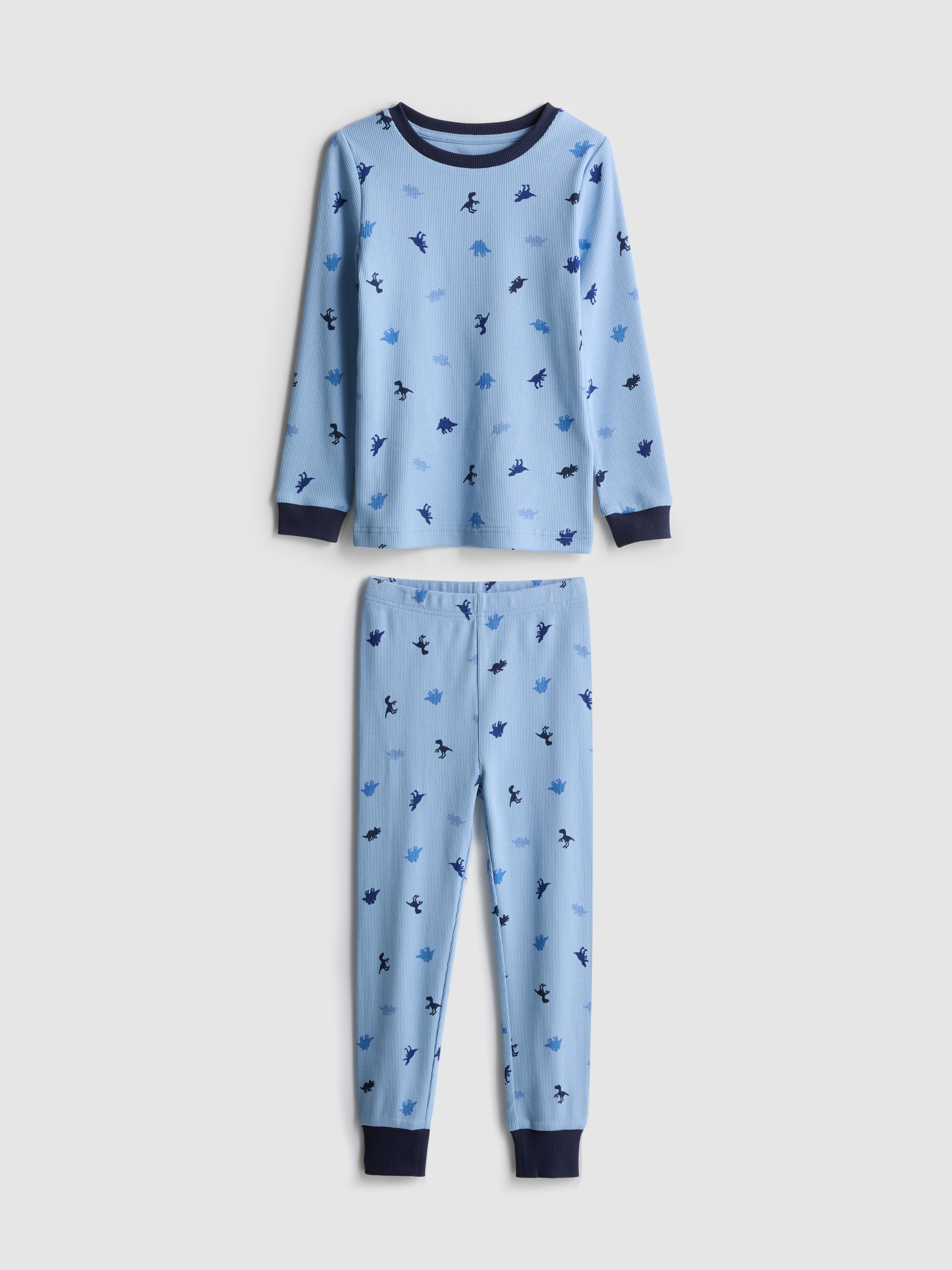 1.5-8yrs | Dinosaur Graphic Ribbed Pyjamas