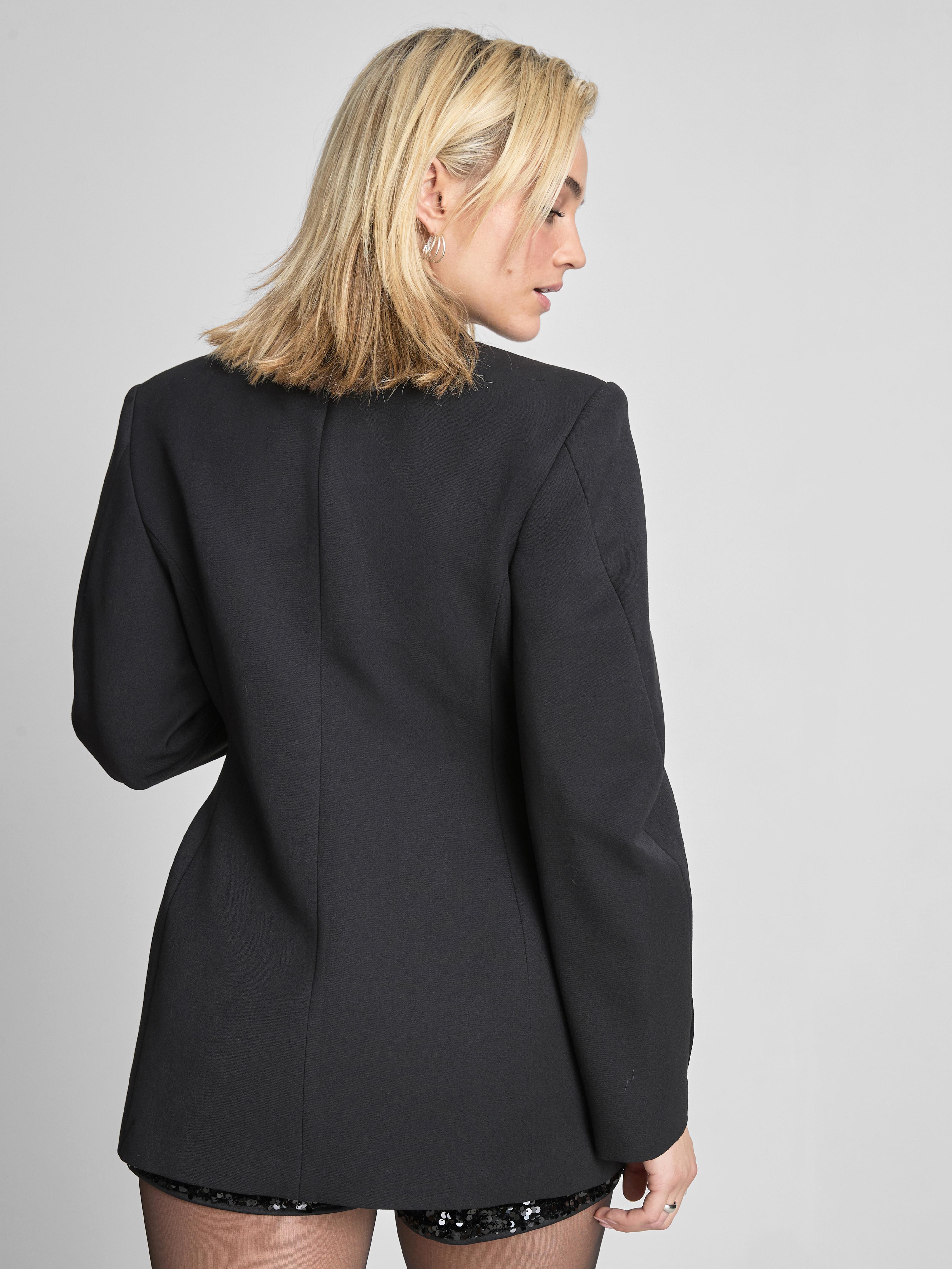 Cinched Waist Single Breasted Blazer