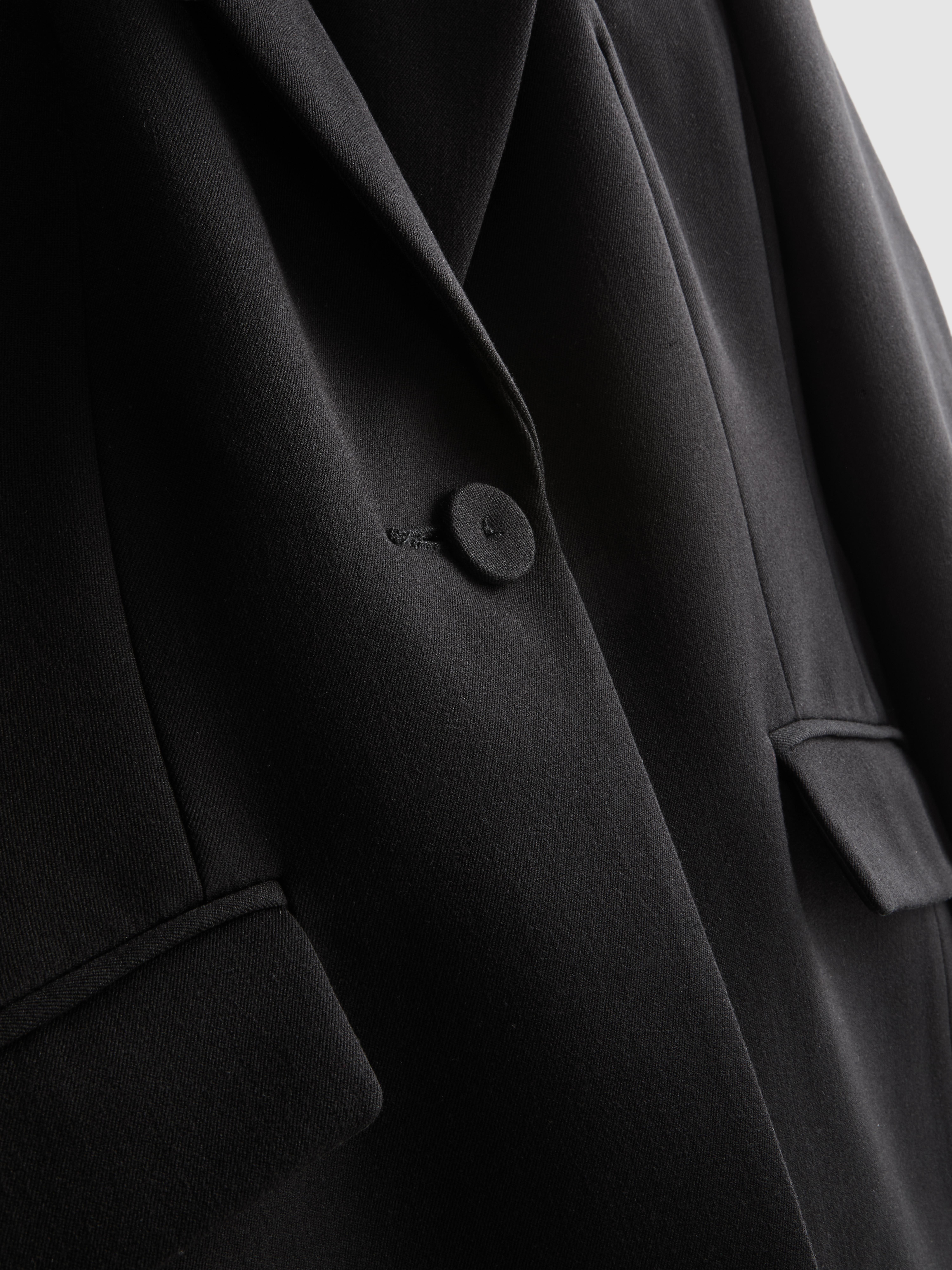 Cinched Waist Single Breasted Blazer