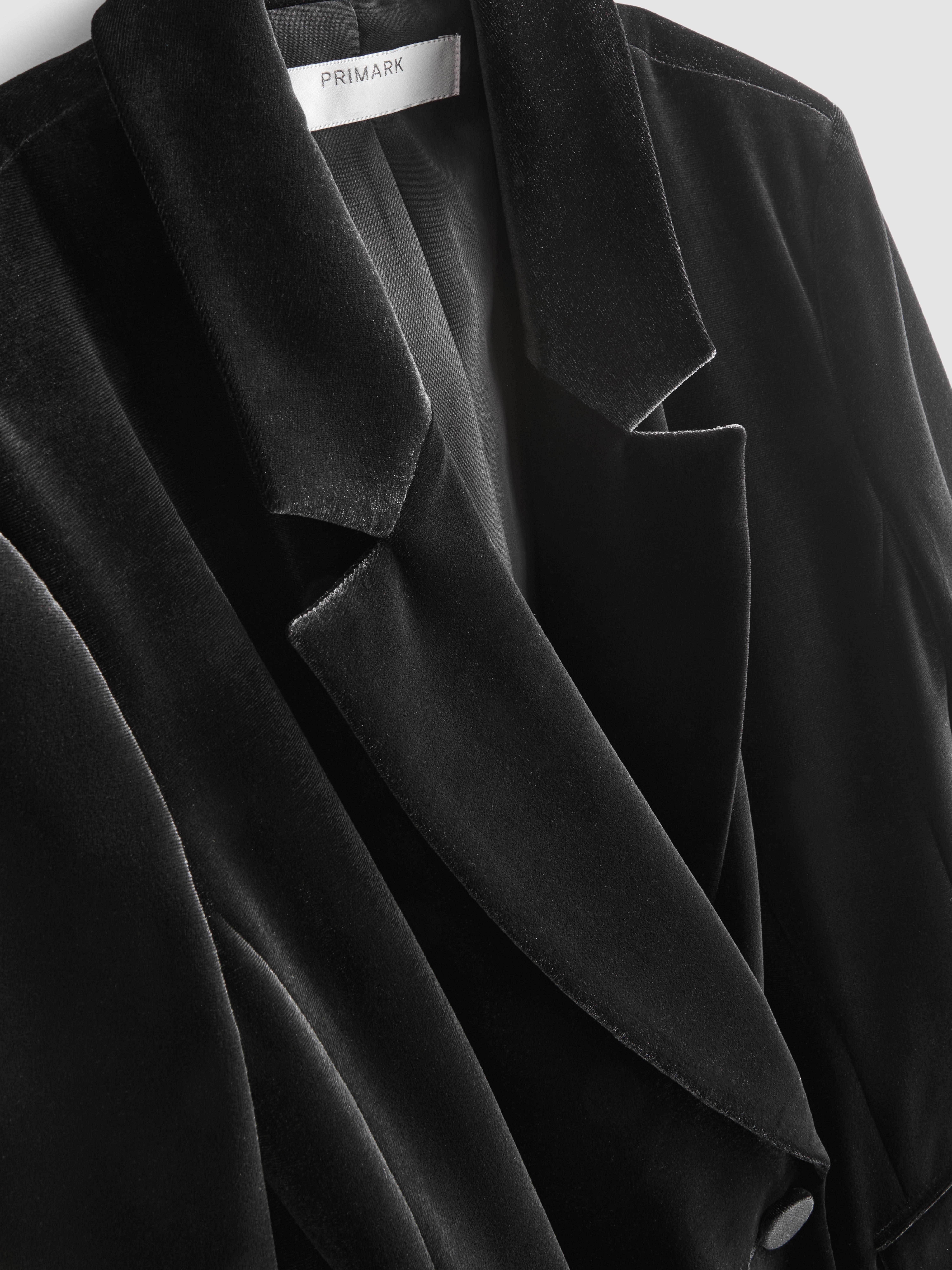 Double Breasted Velvet Blazer