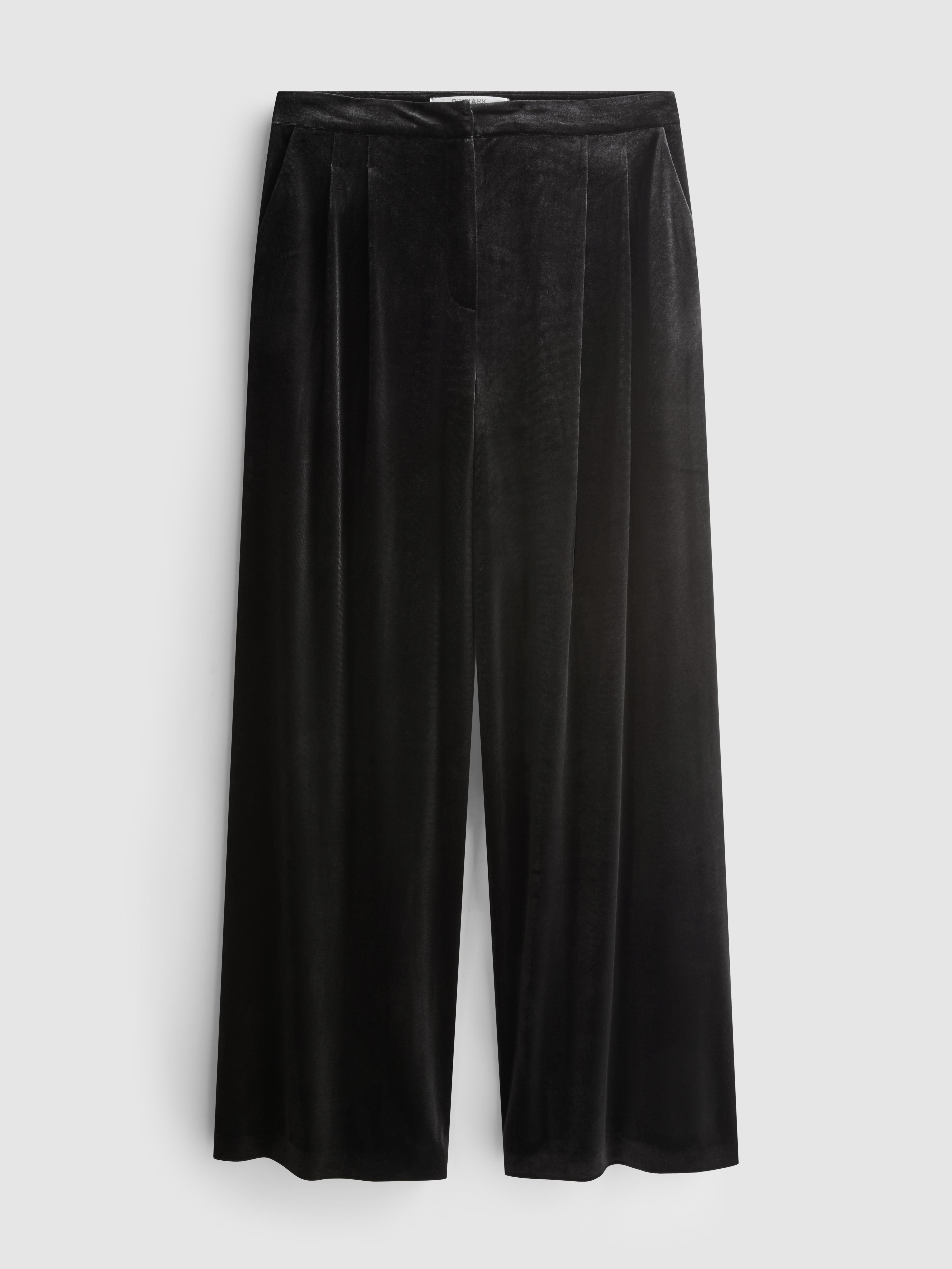 Wide Leg Velvet Trousers