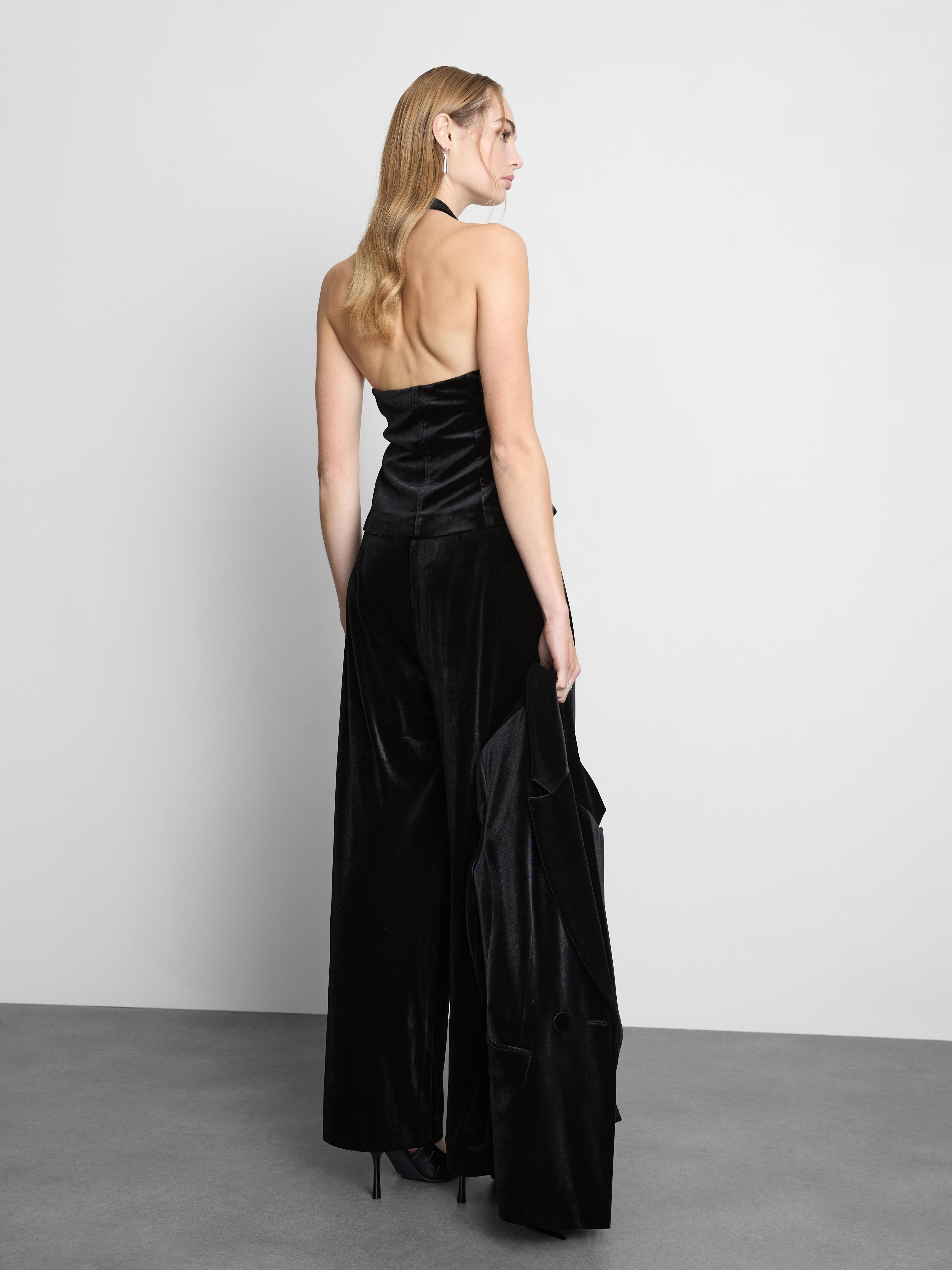 Velvet Halterneck Waistcoat