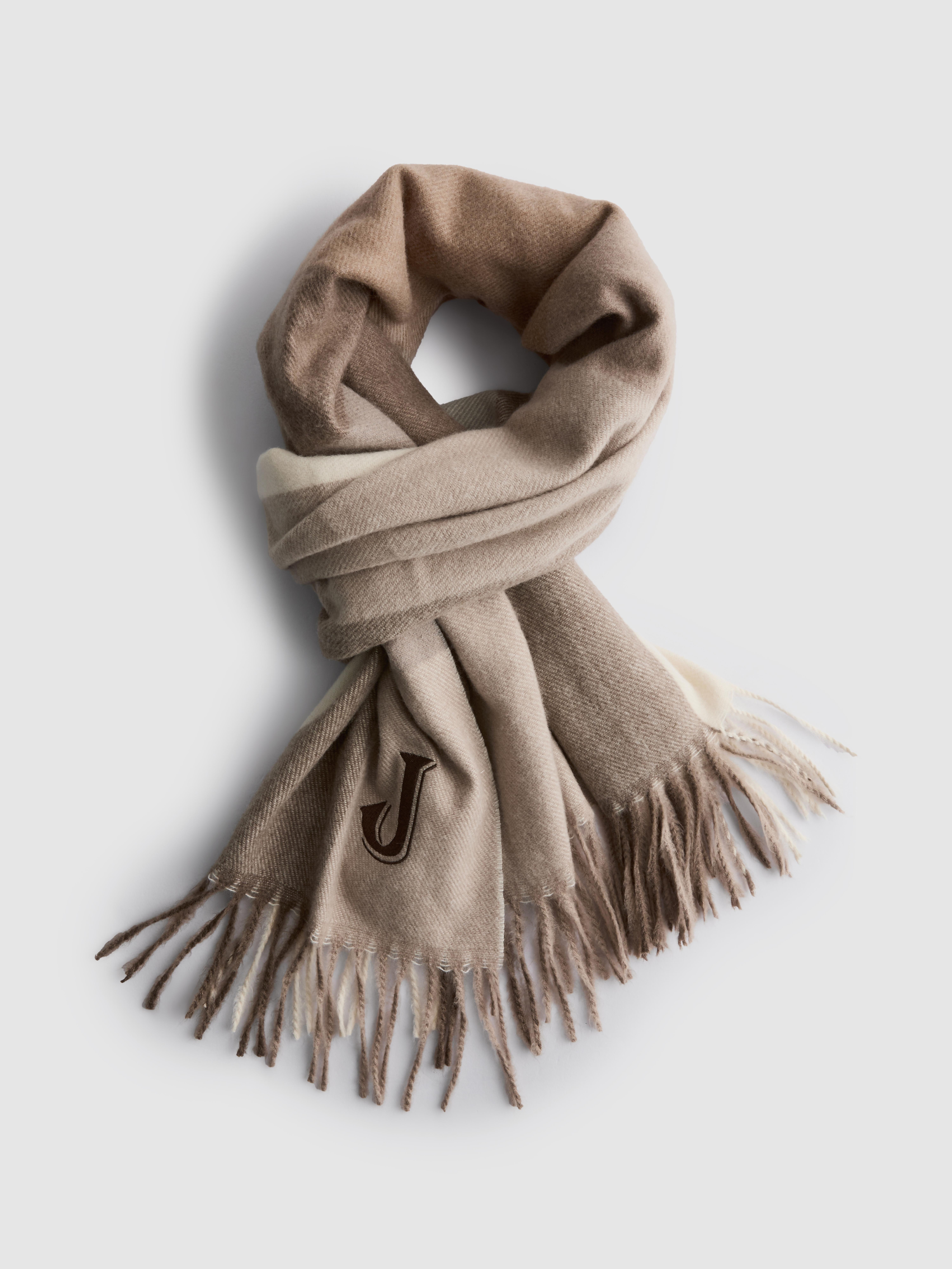 Tassel Initial Scarf
