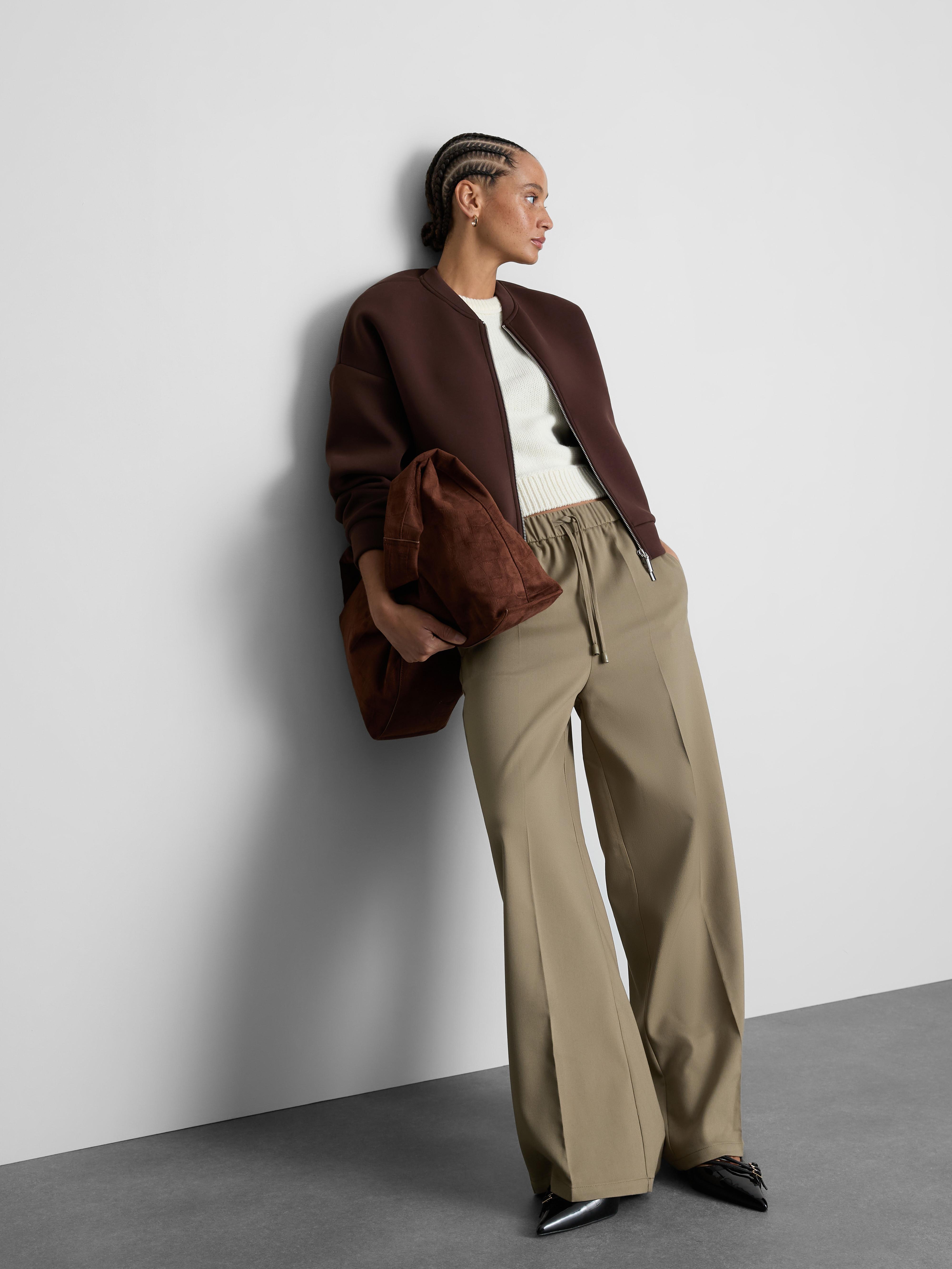 Smart Wide Leg Joggers