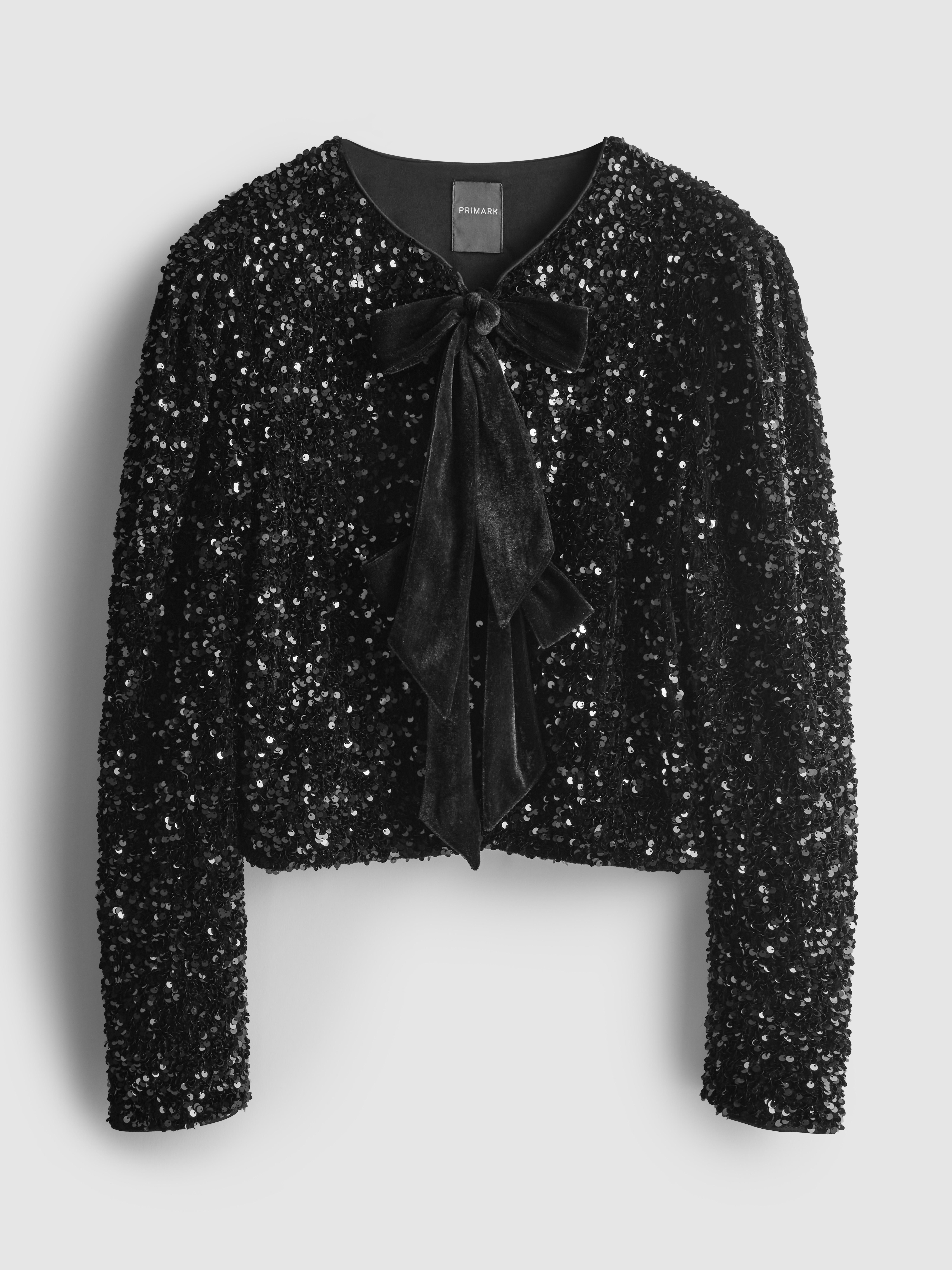 Sequin Bow Cardigan