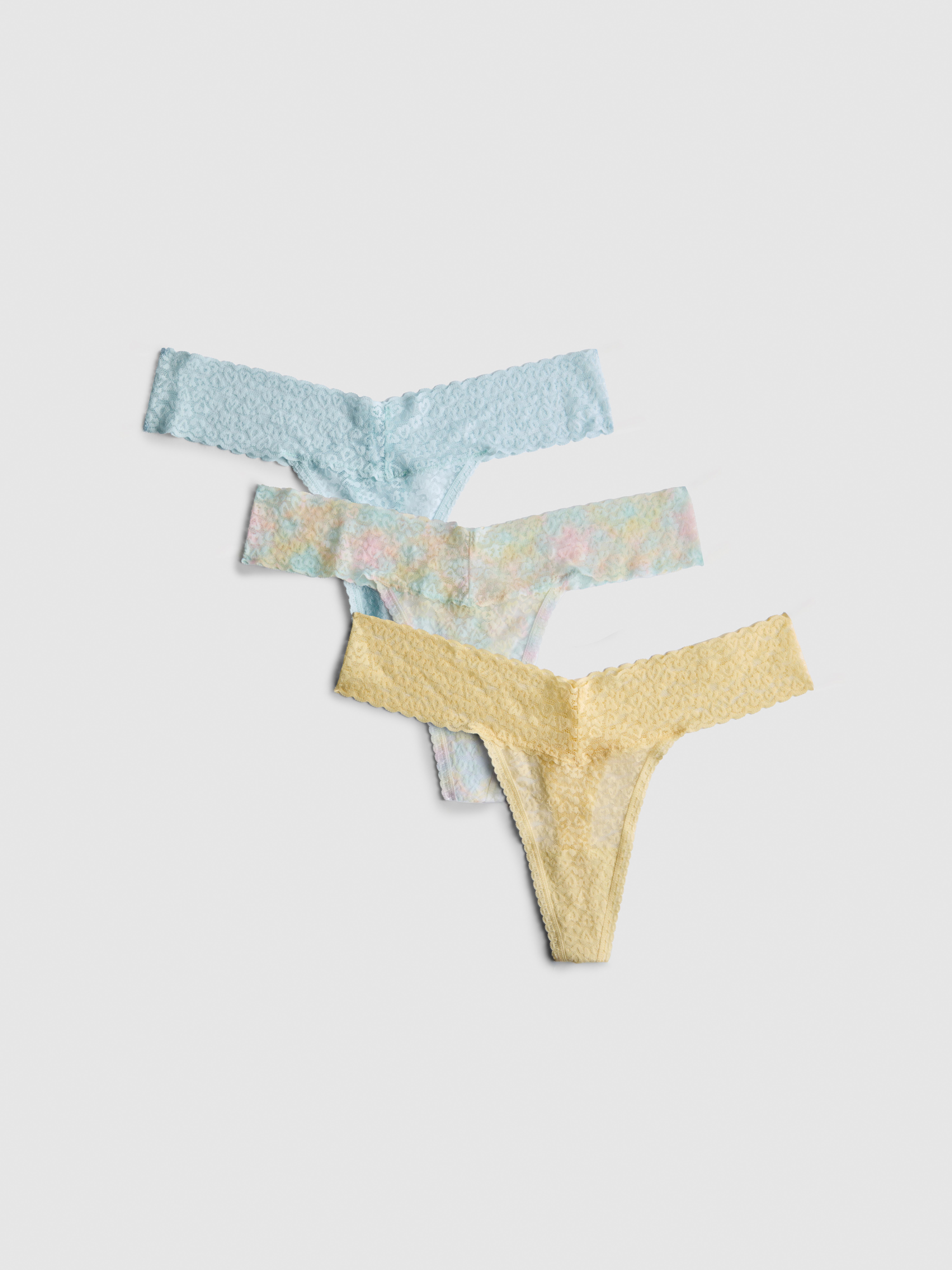 Spitzentangas, 3er-Pack