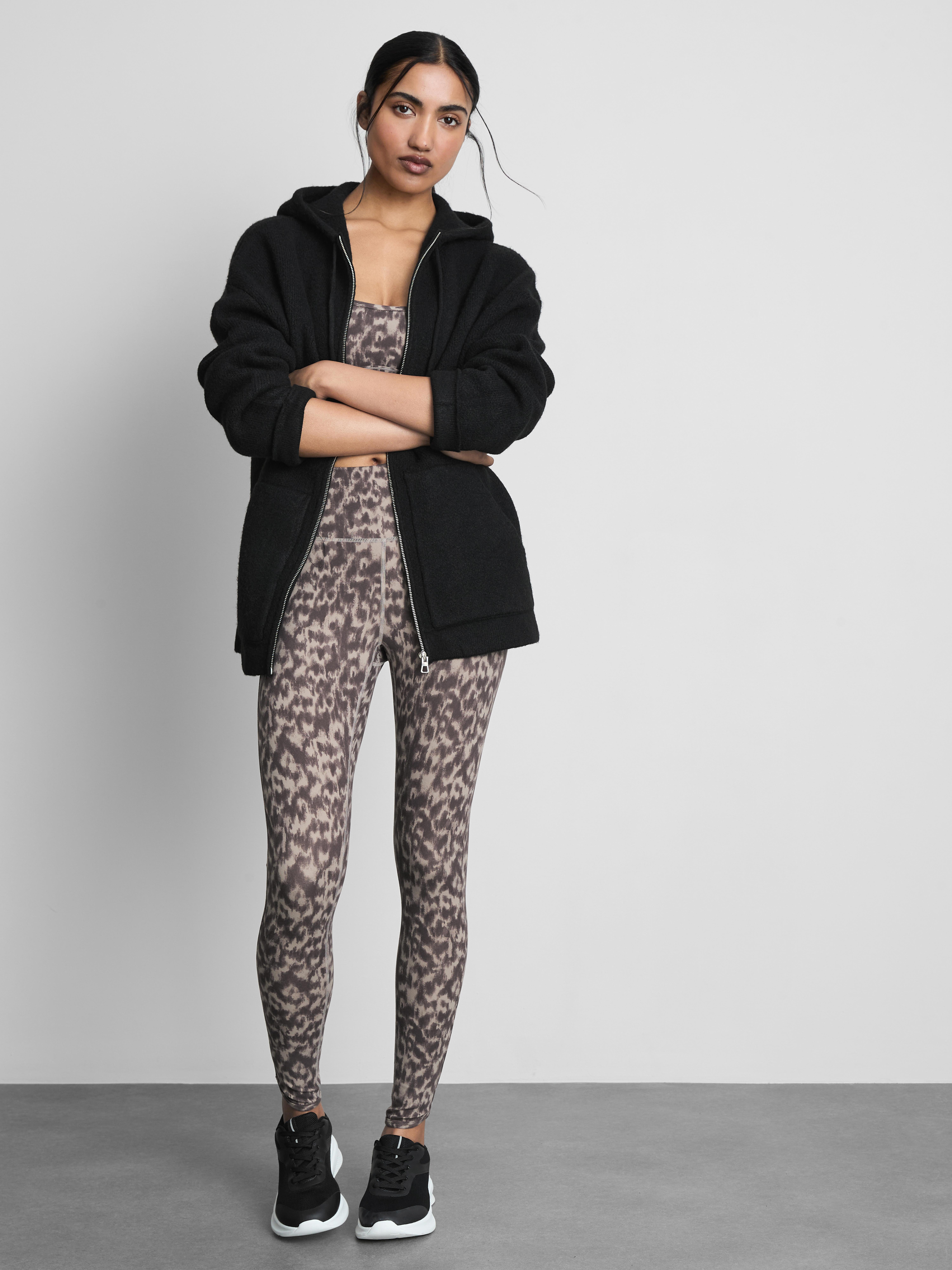 Knitted Zip Through Hoodie