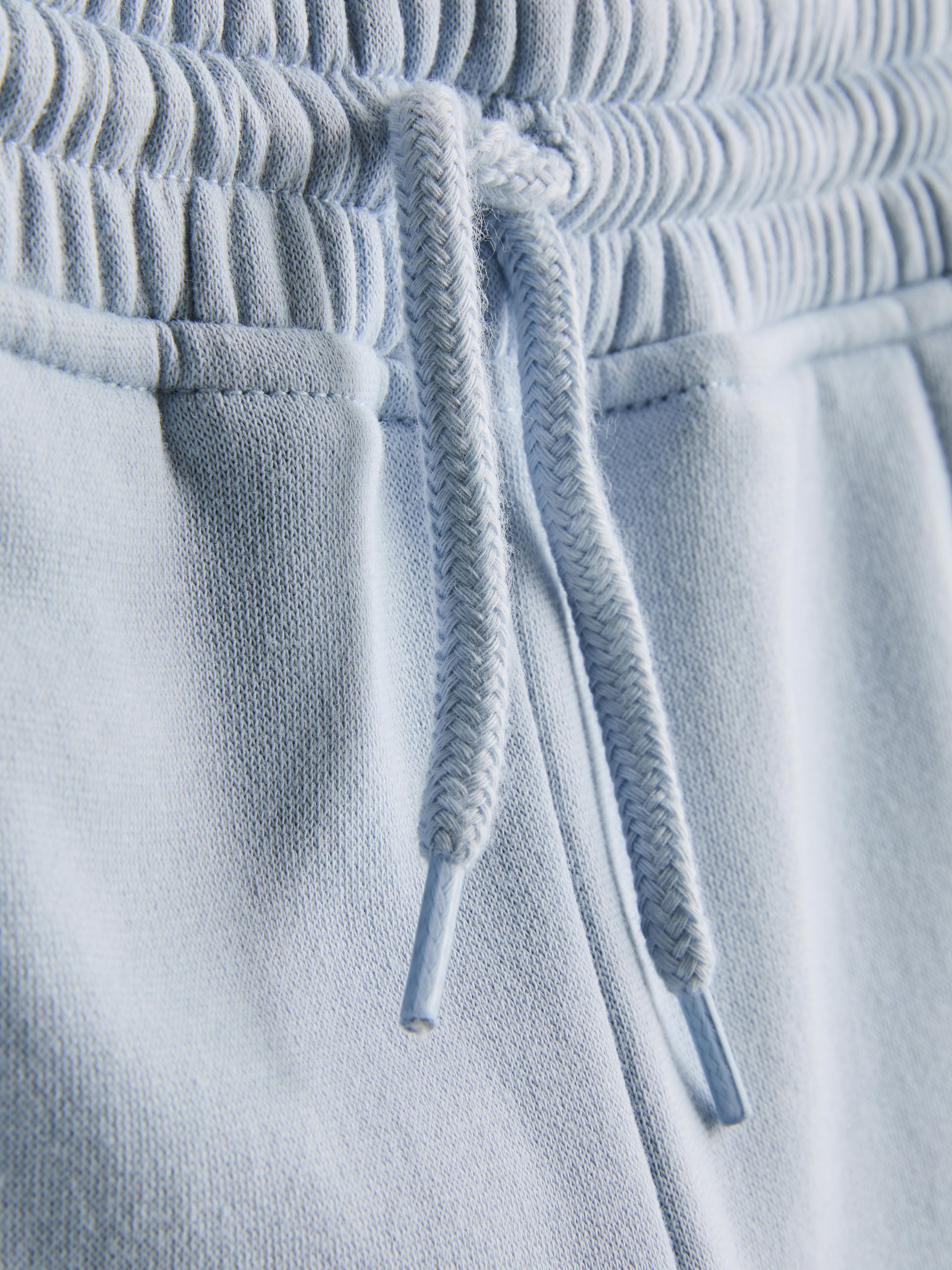 Girls Light Blue 1.5-8yrs | Cuffed Joggers