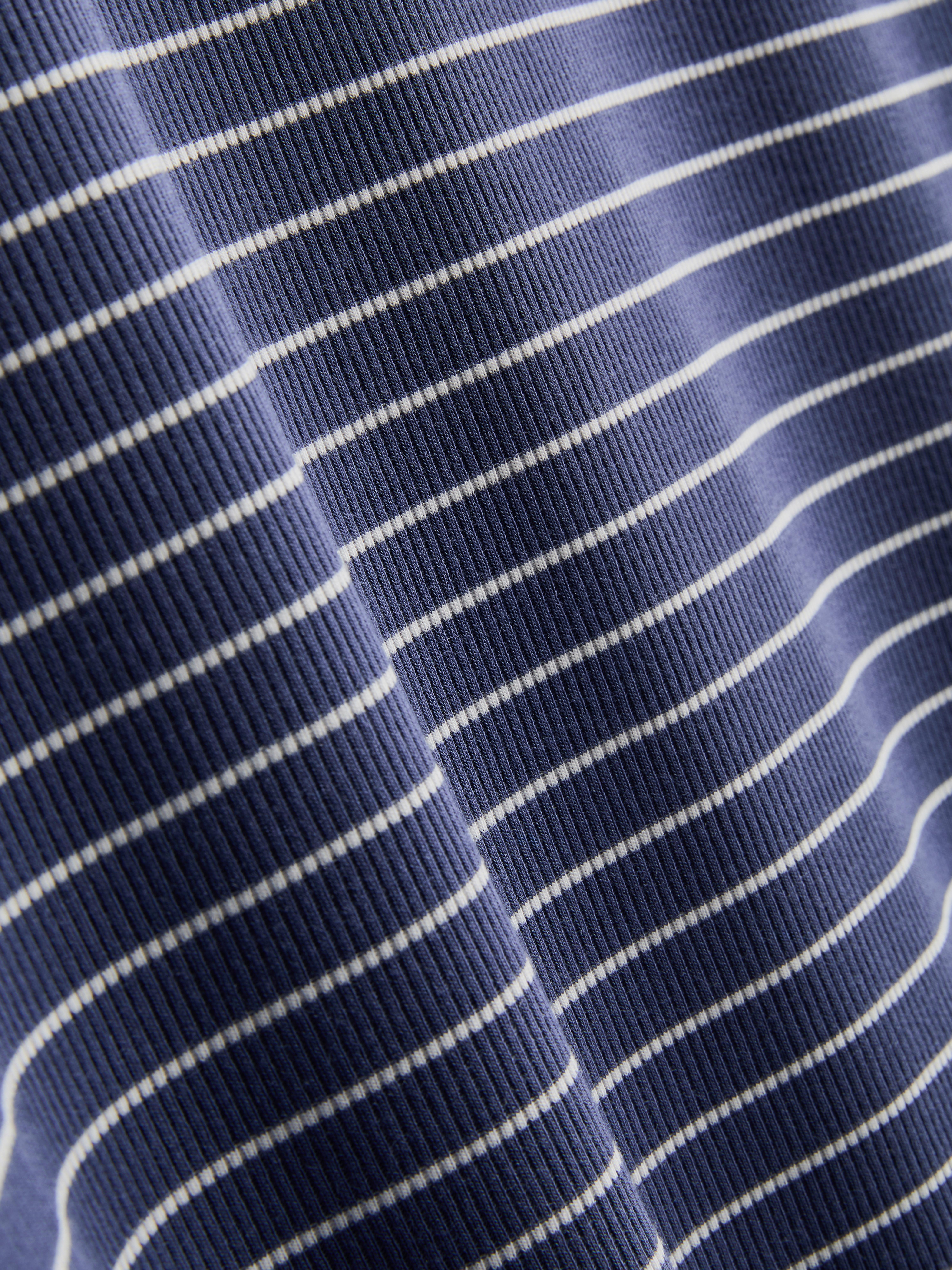 Chemise de nuit en modal mélangé à rayures