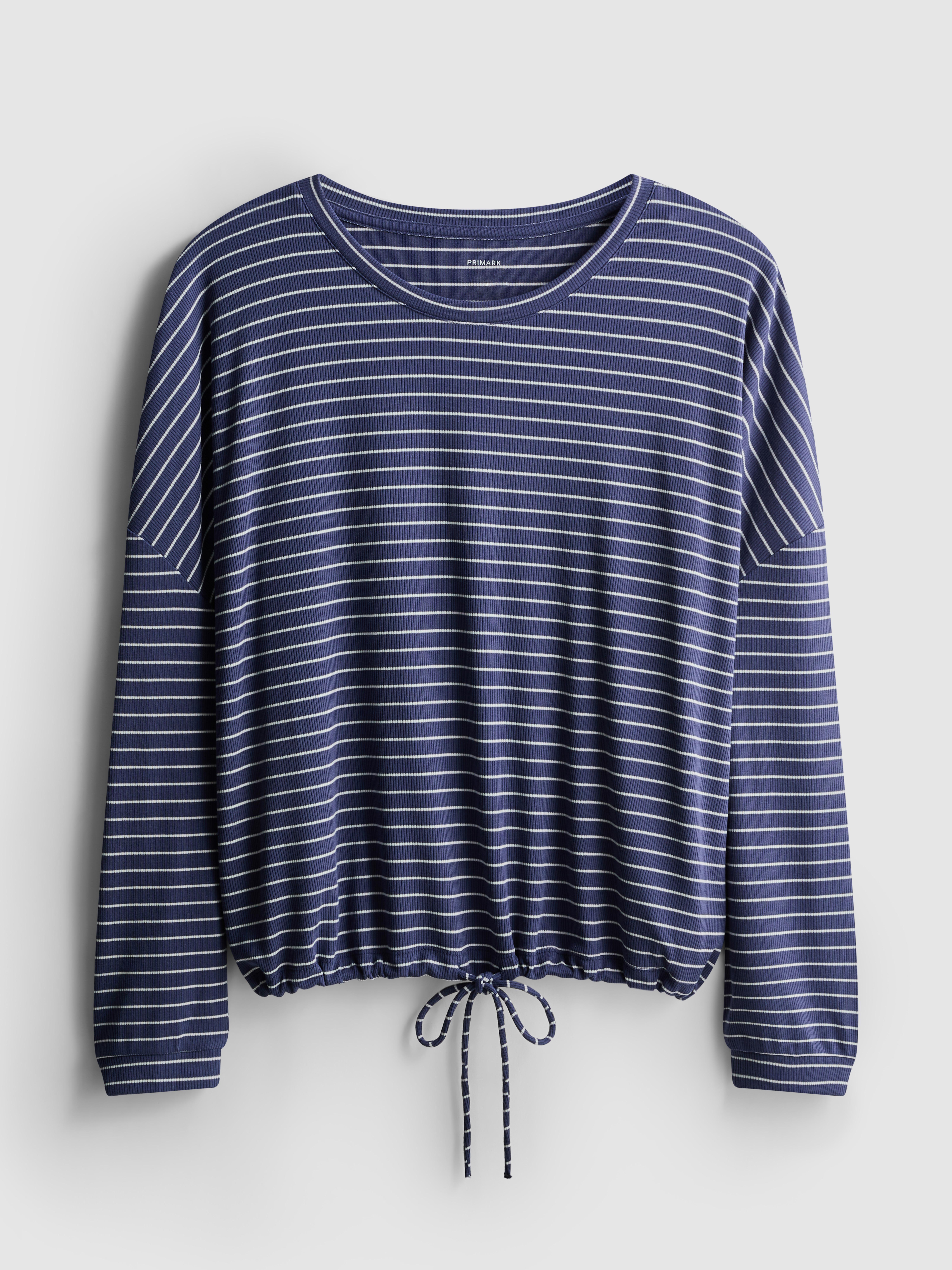 Top de pijama en mezcla de modal a rayas