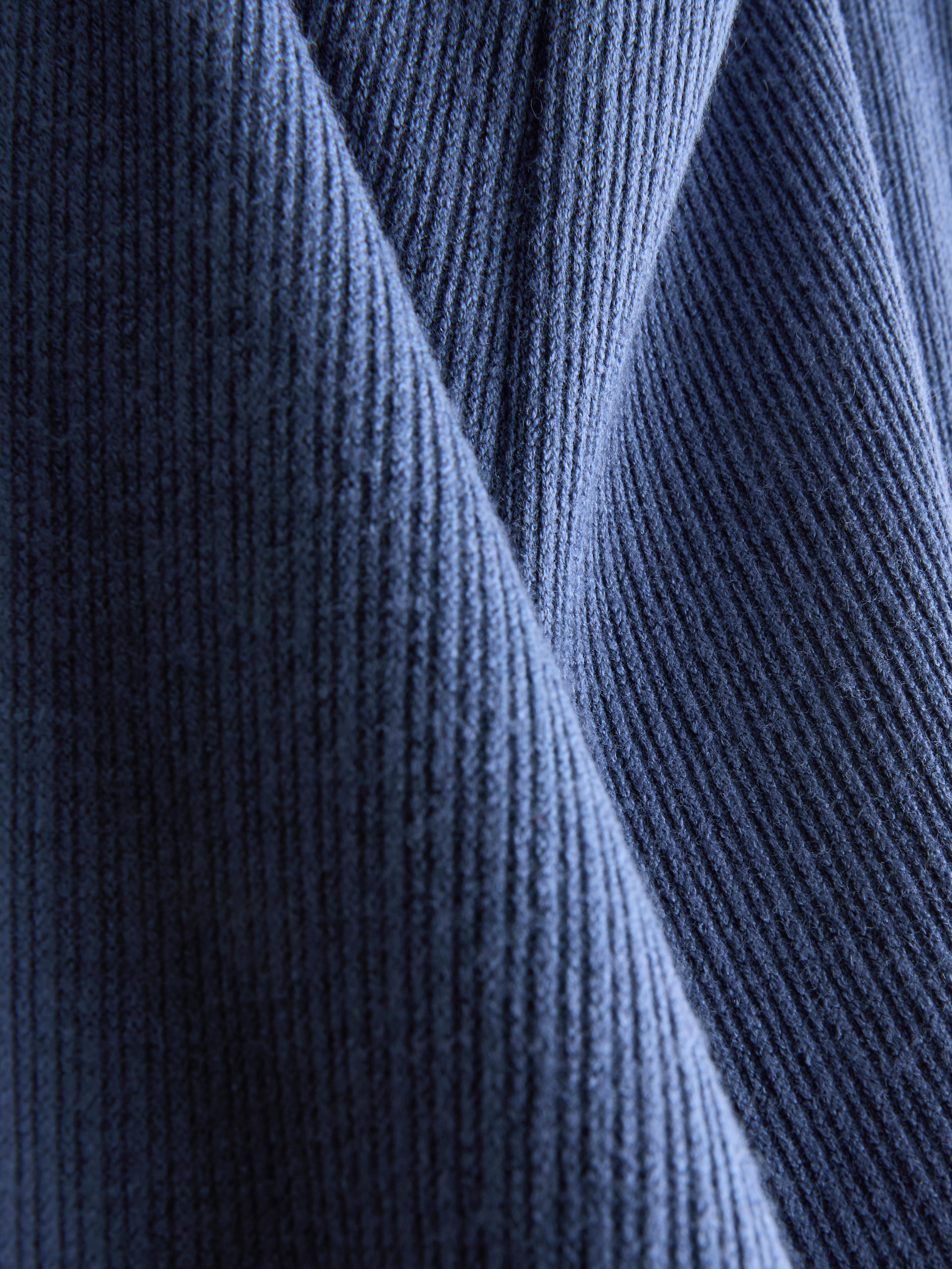 Girls Blue 7-15yrs | Ribbed Cardigan and Flare Leggings Set