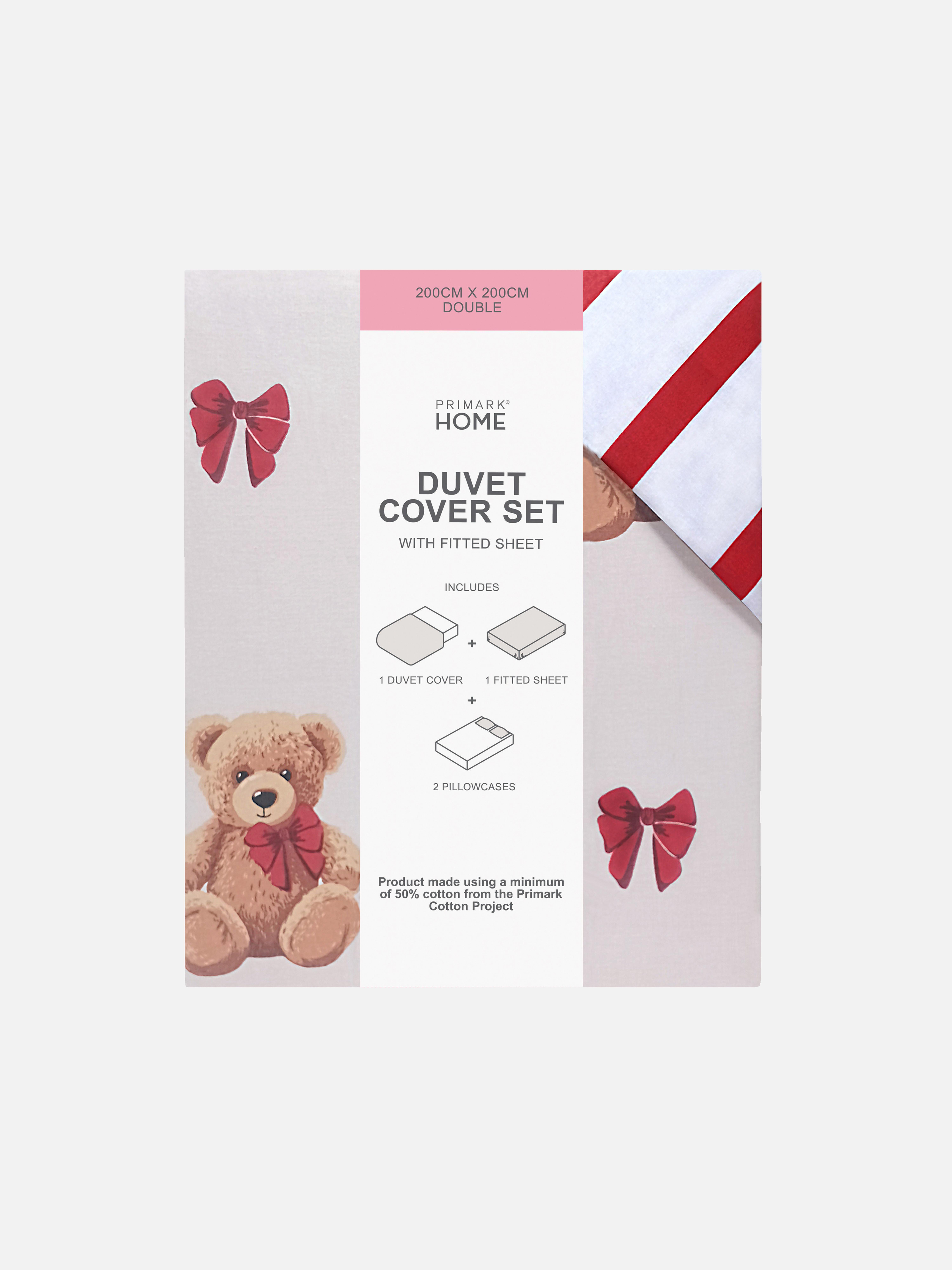 Teddy Bear Double Bedding Set