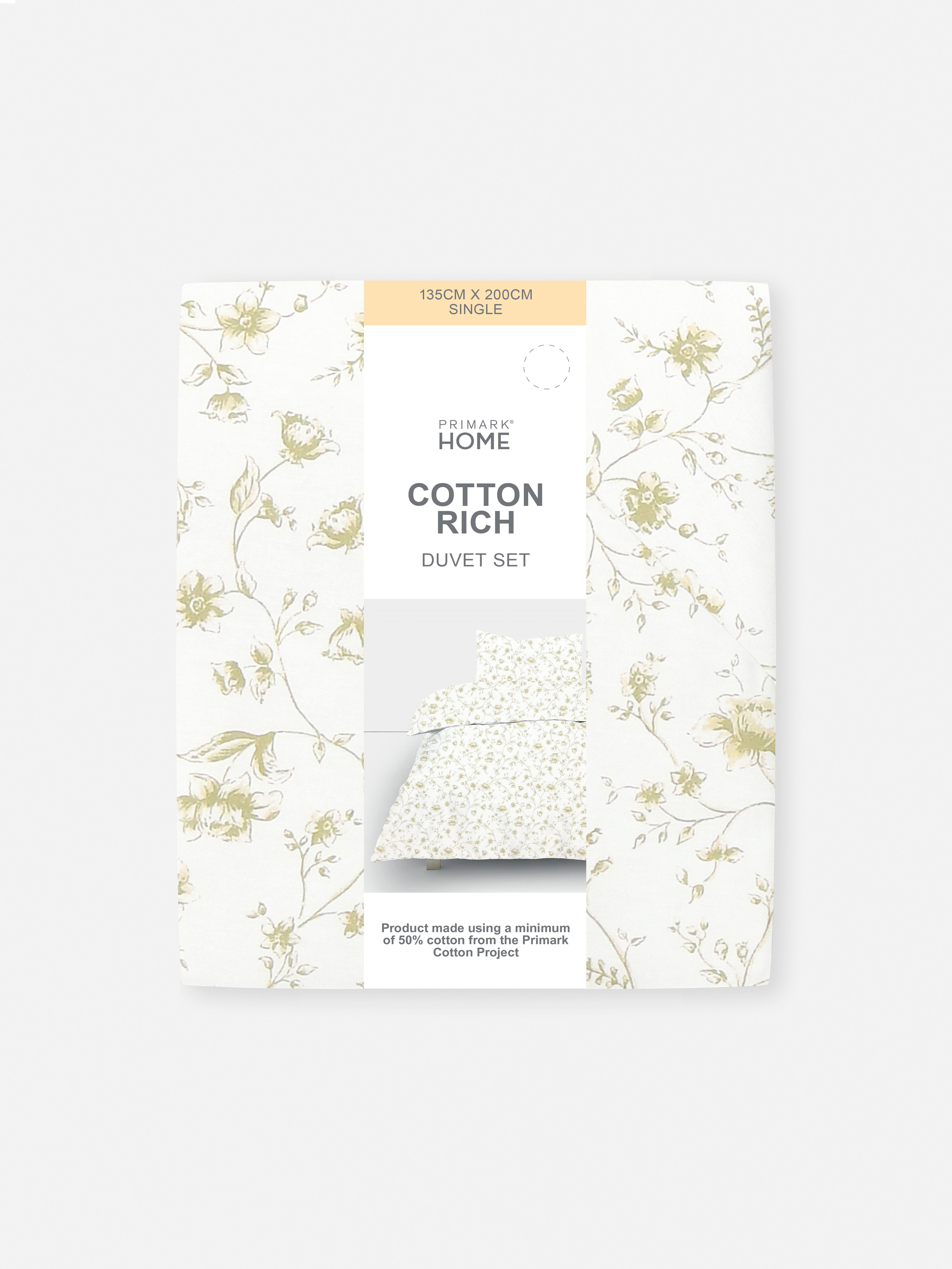 Autumn Floral Single Duvet Cover Set