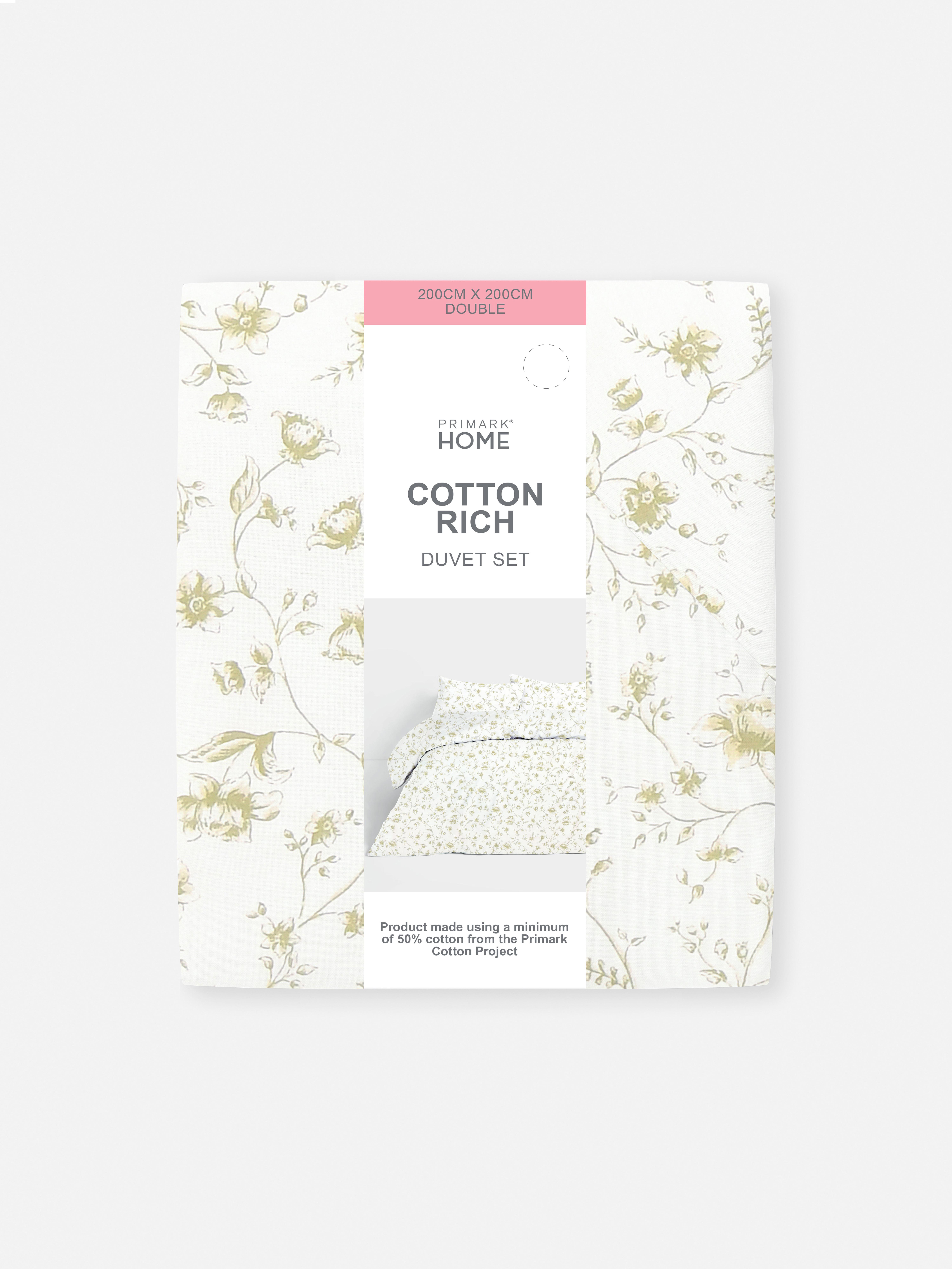 Autumn Floral Double Duvet Cover Set