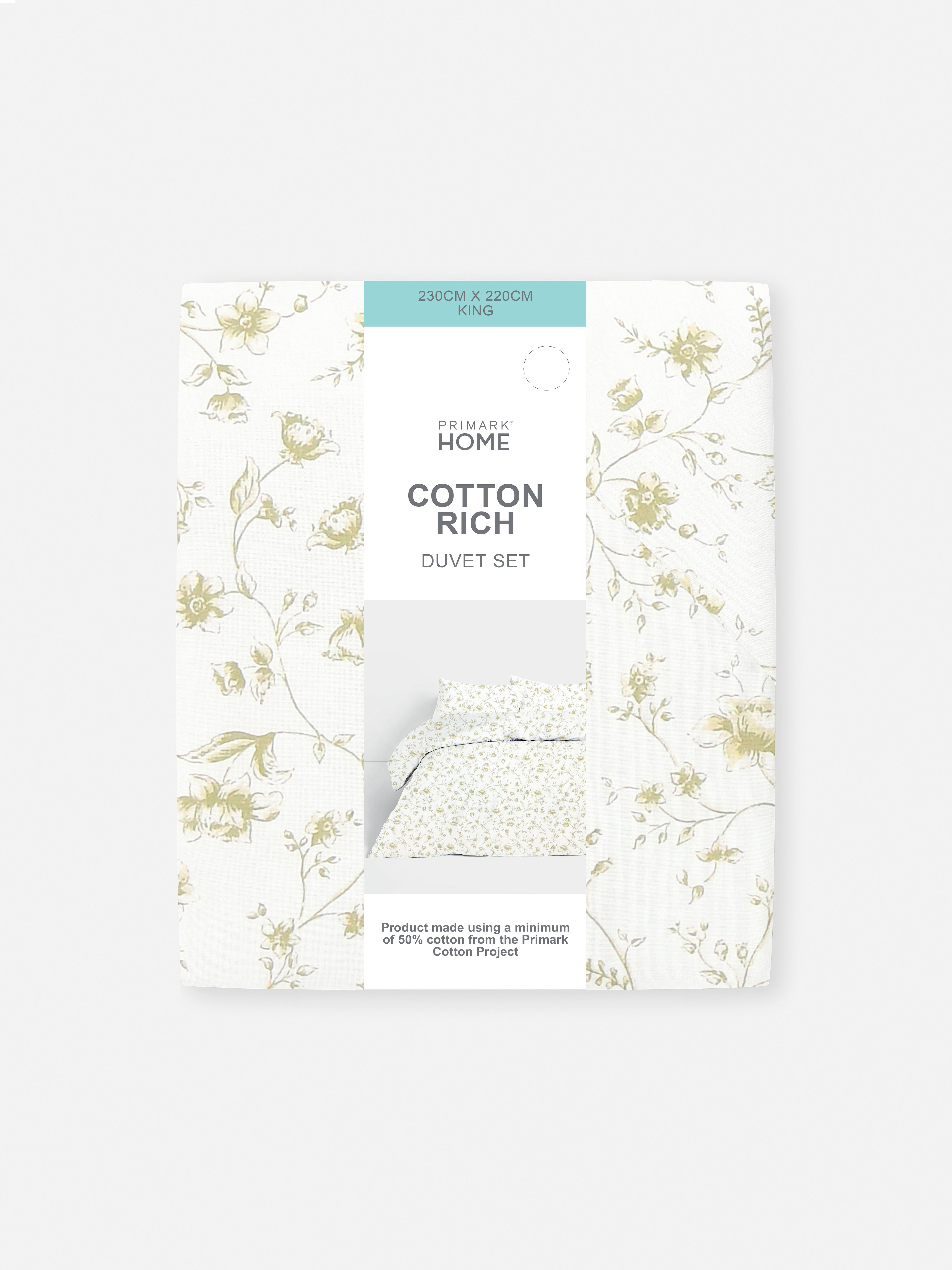 Autumn Floral King Duvet Cover Set