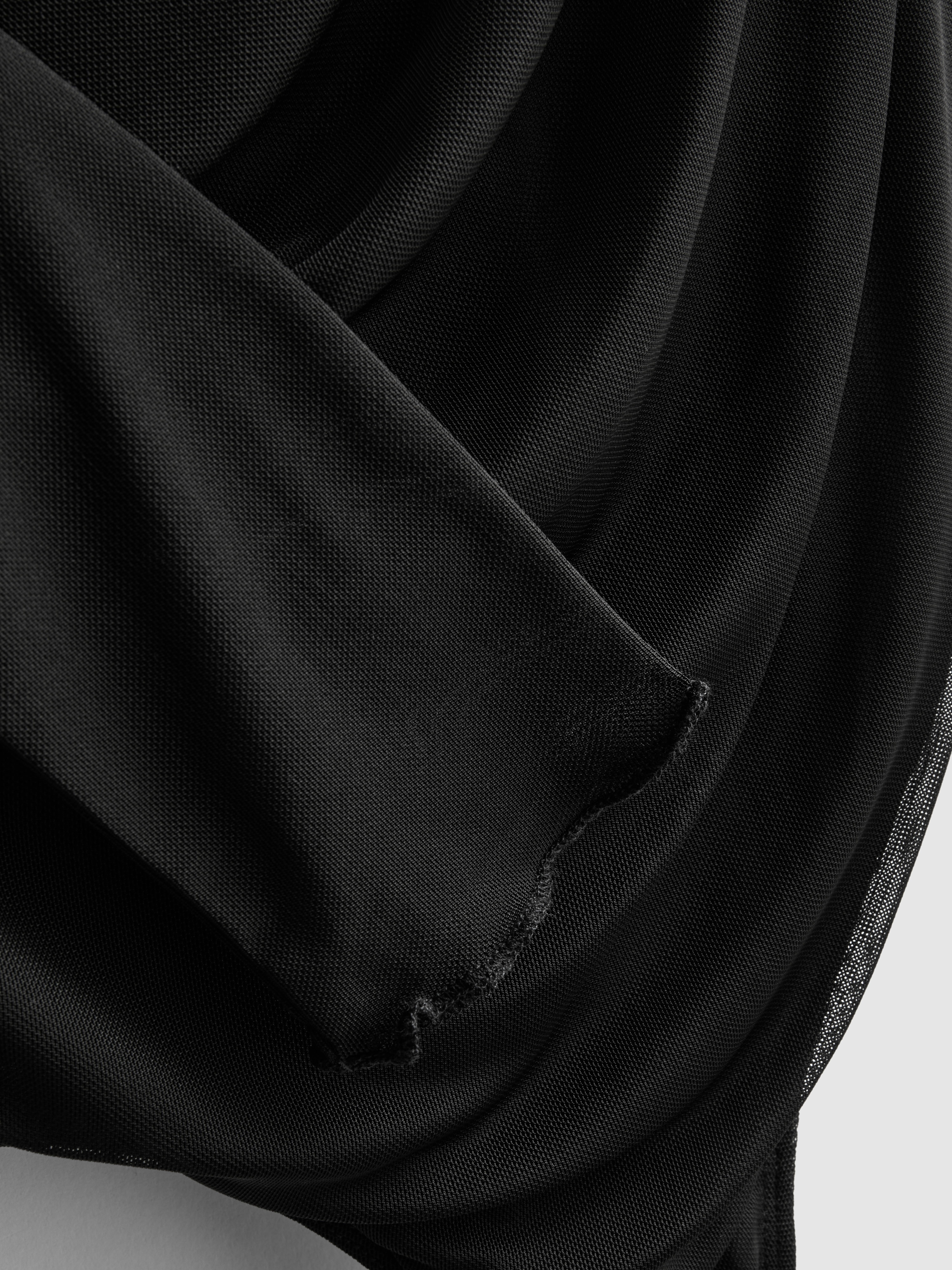 Ruched Mesh Bodysuit