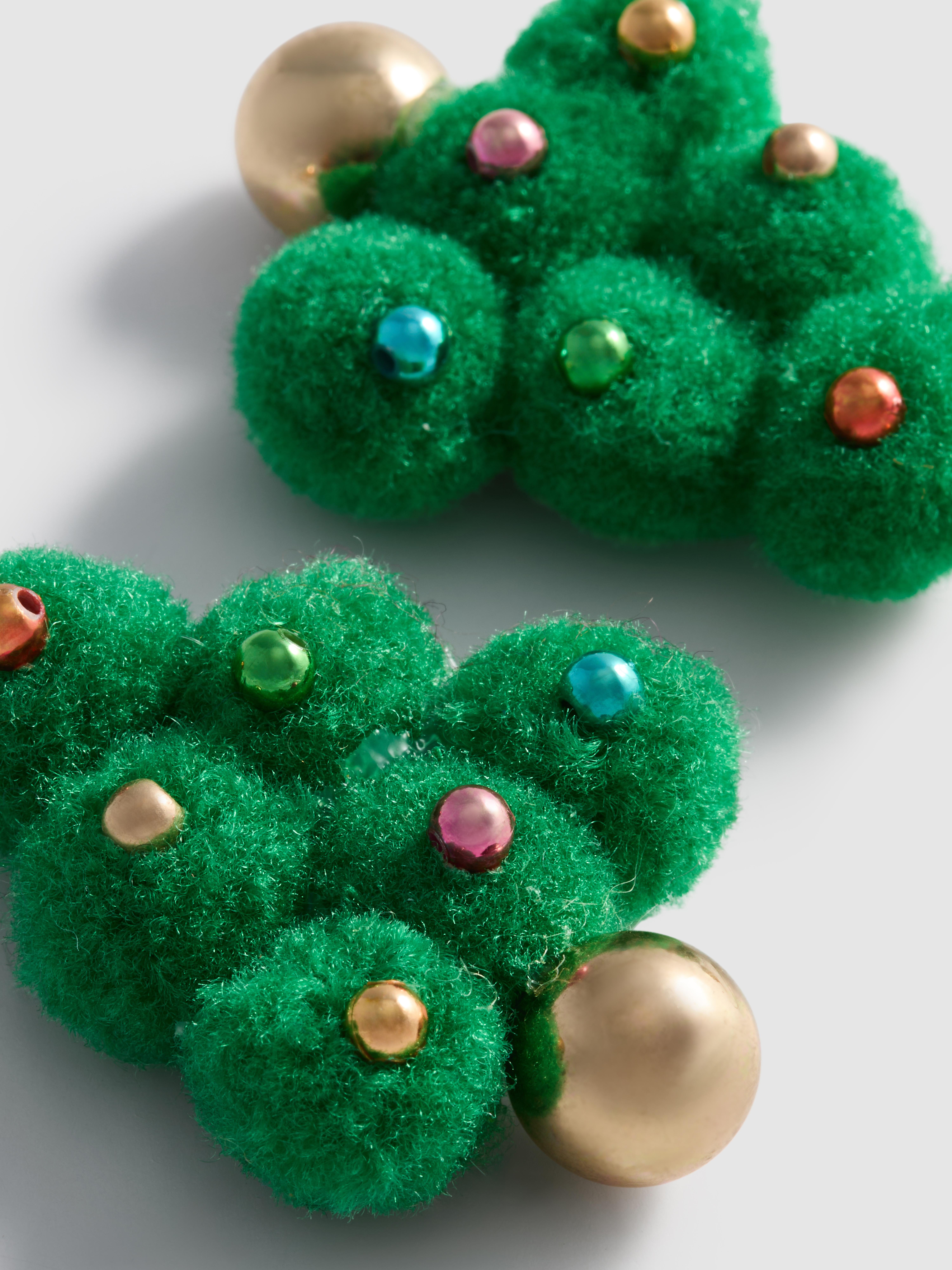 Orecchini pendenti eleganti a forma di albero di Natale, in
