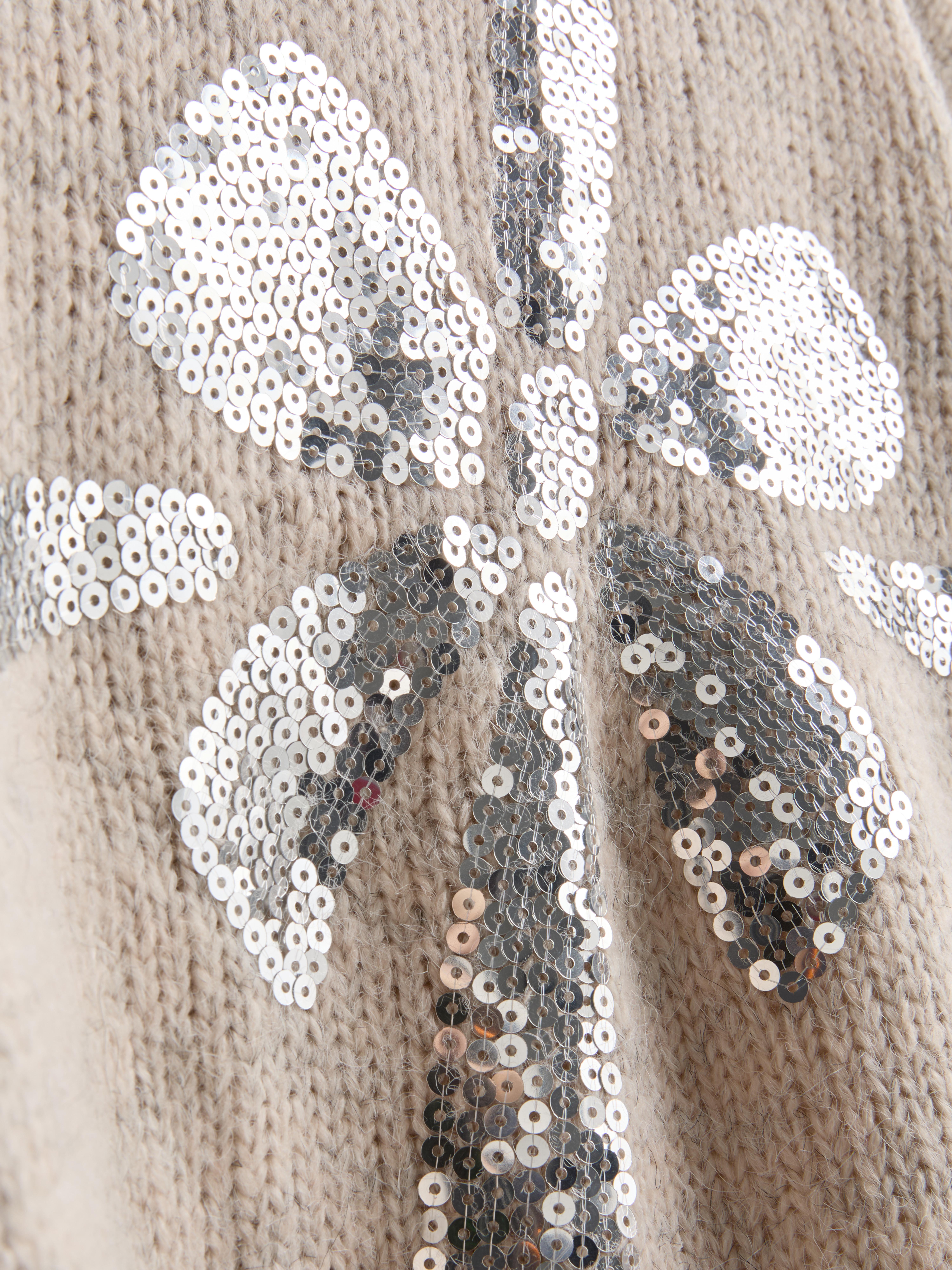 Christmas Sequin Bow Jumper