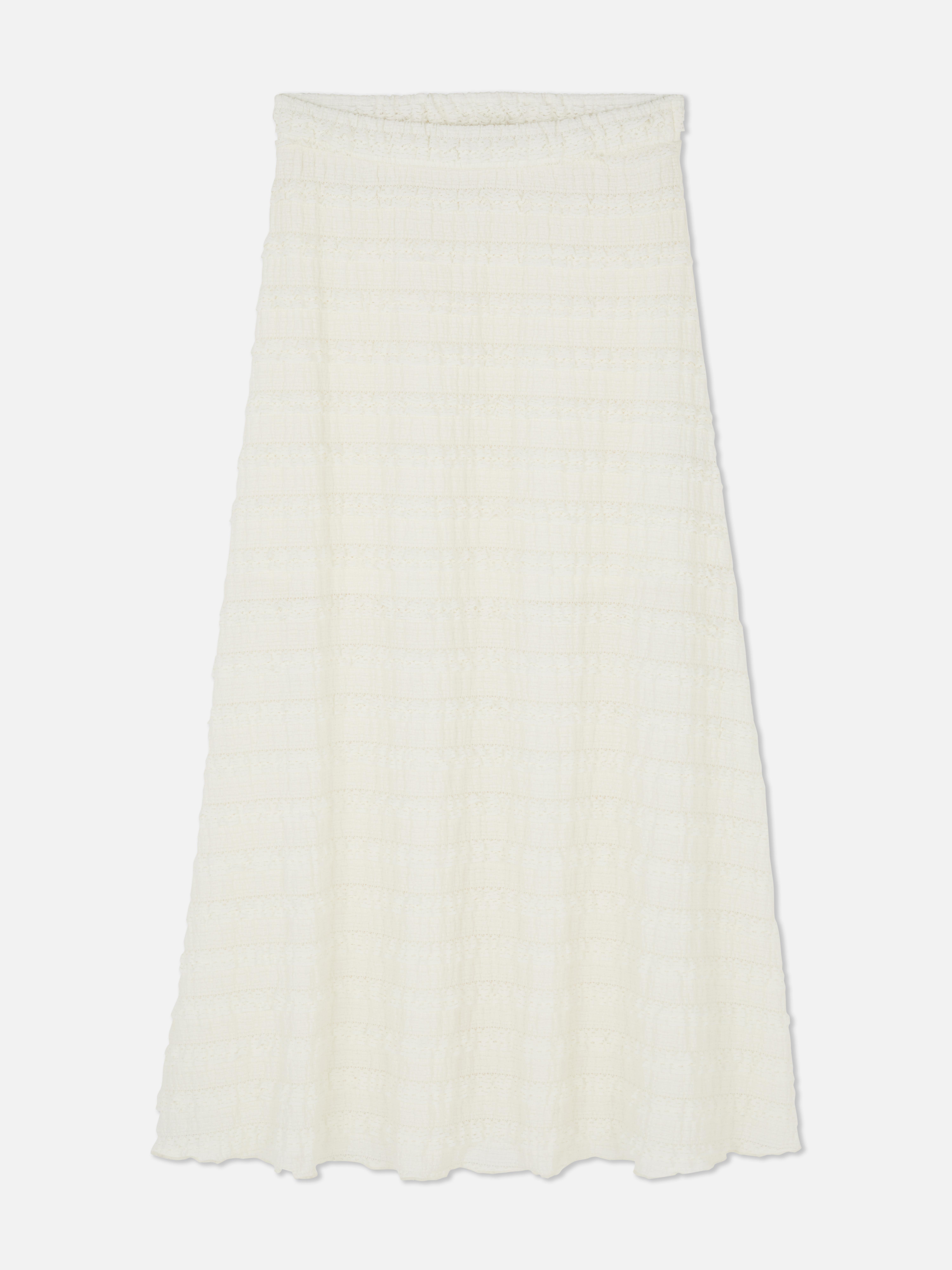 Sheer Lace Maxi Skirt