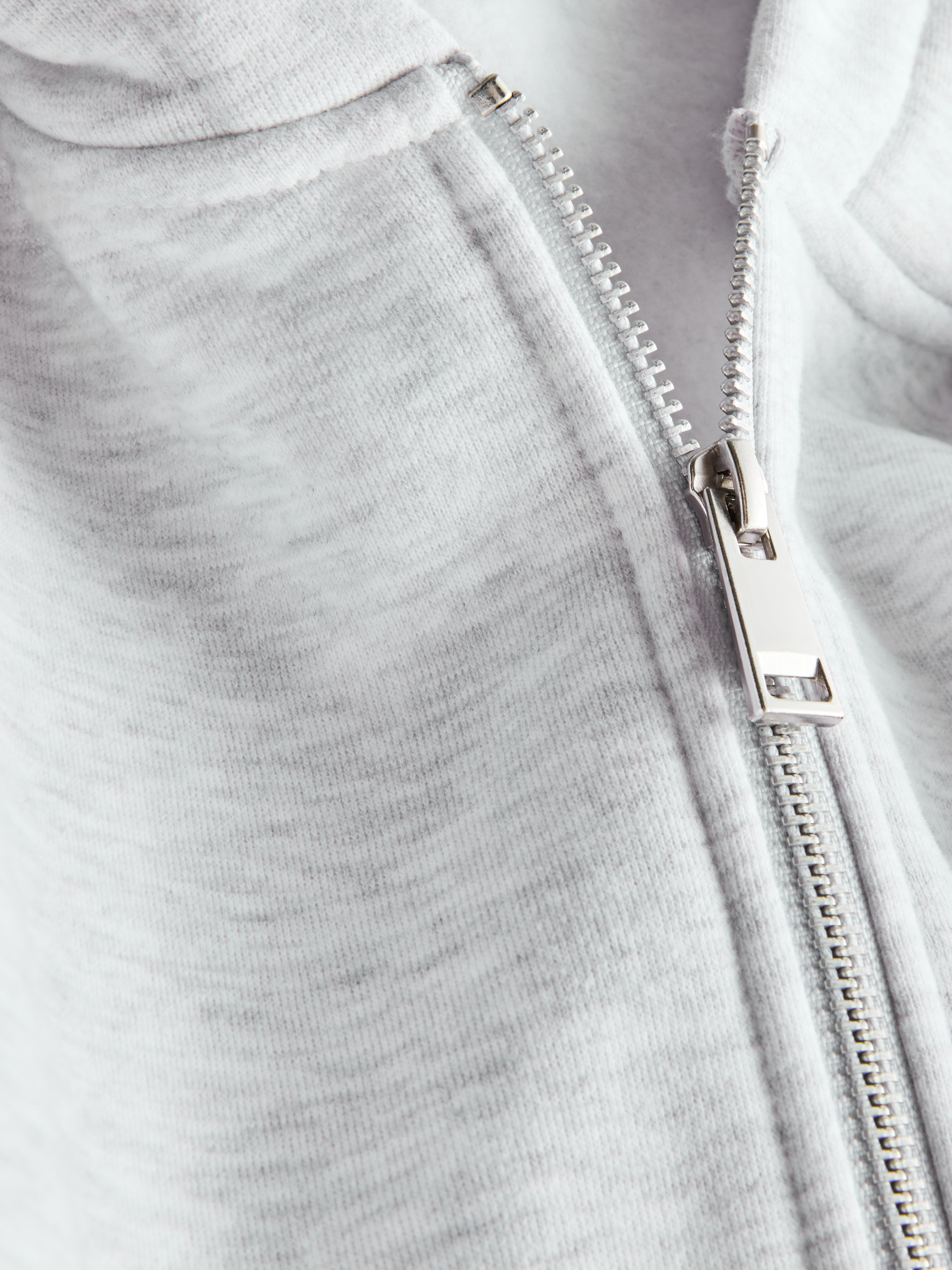 Women's Gray I Love NY Oversized Zip-Up Hoodie