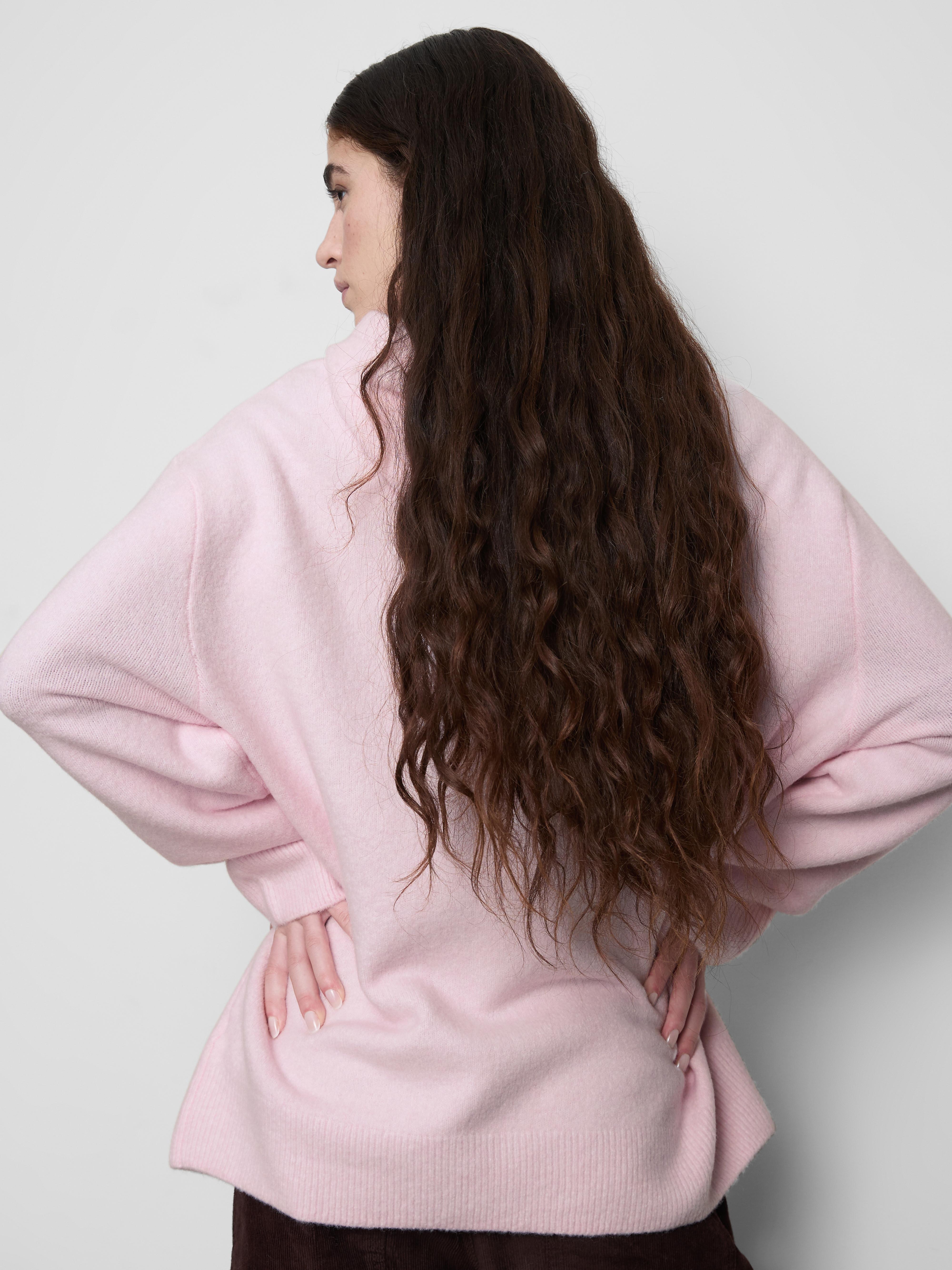 Gebreide hoodie met print Snoopy