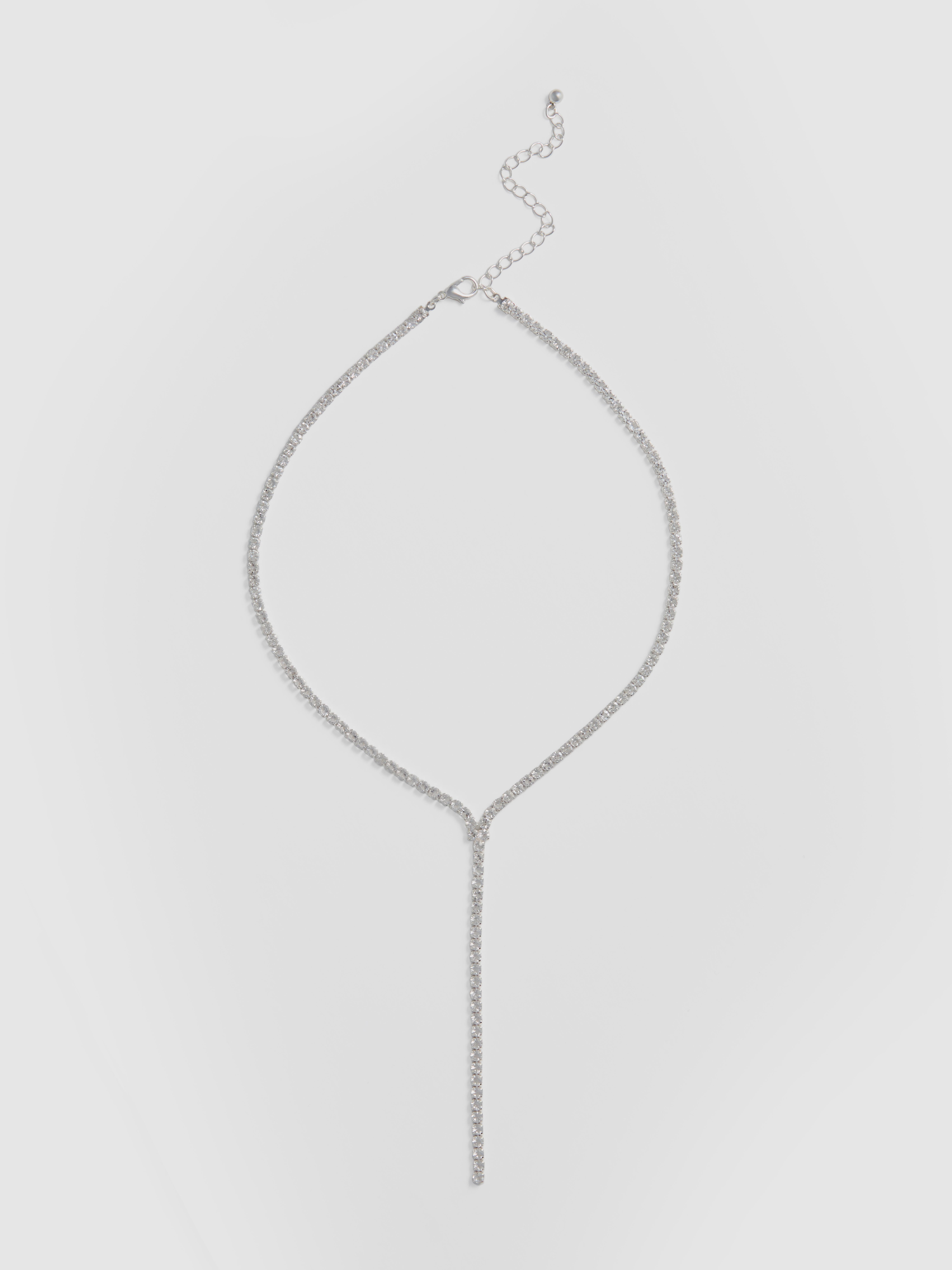 Diamanté Y-Chain Necklace