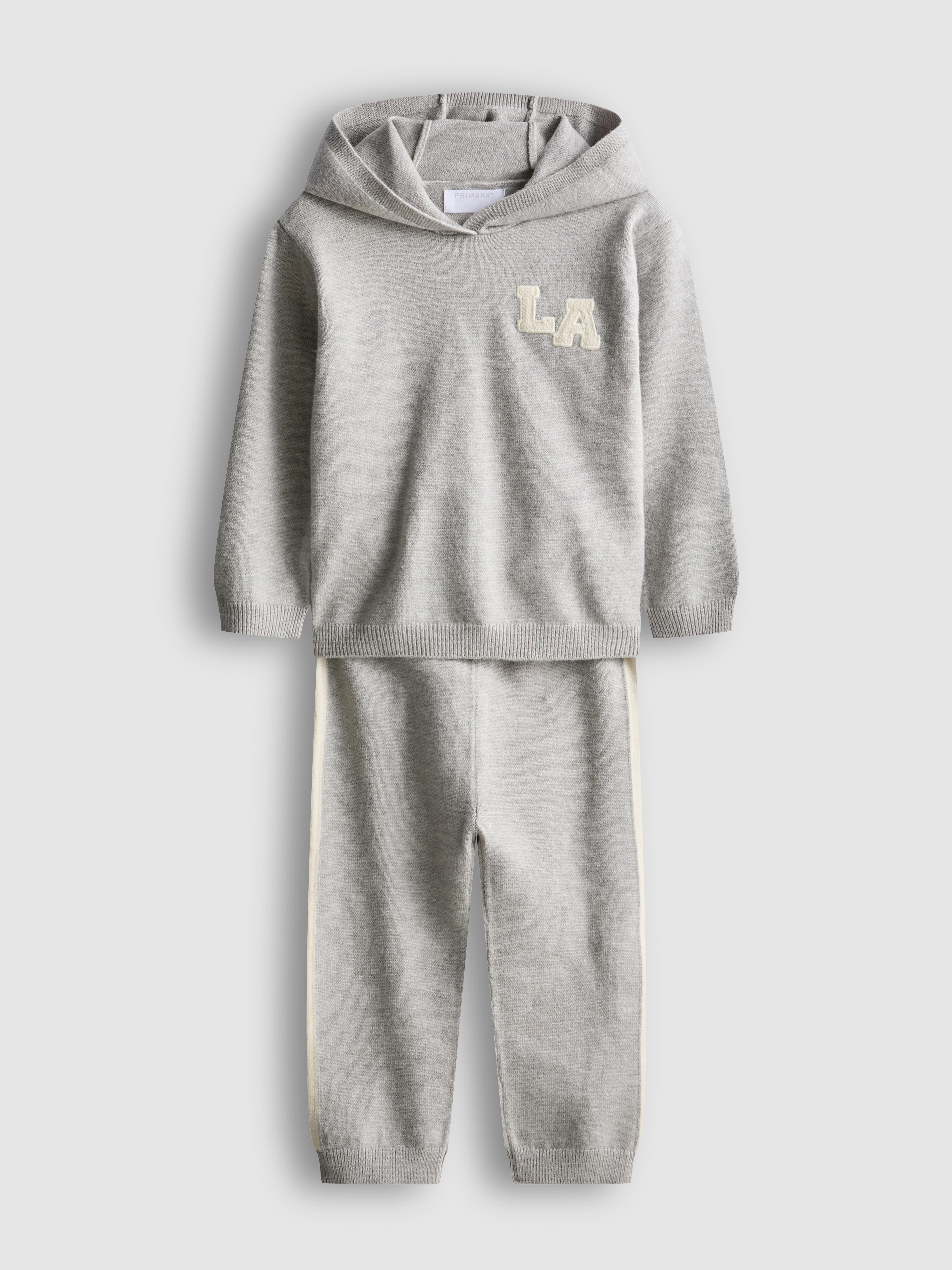 Ensemble d'intérieur à capuche en maille