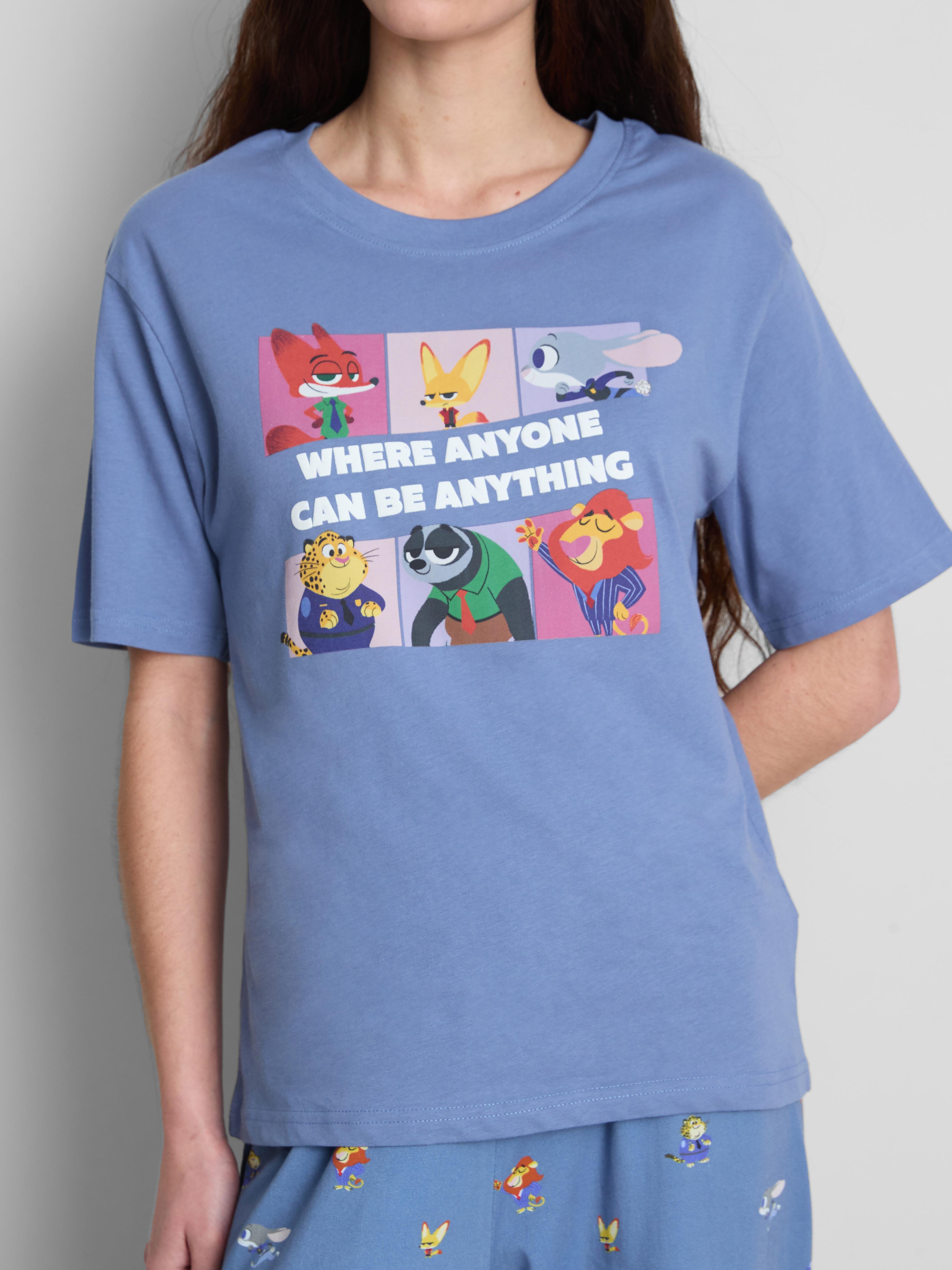 Women's Blue Disney's Zootopia Character Pajamas