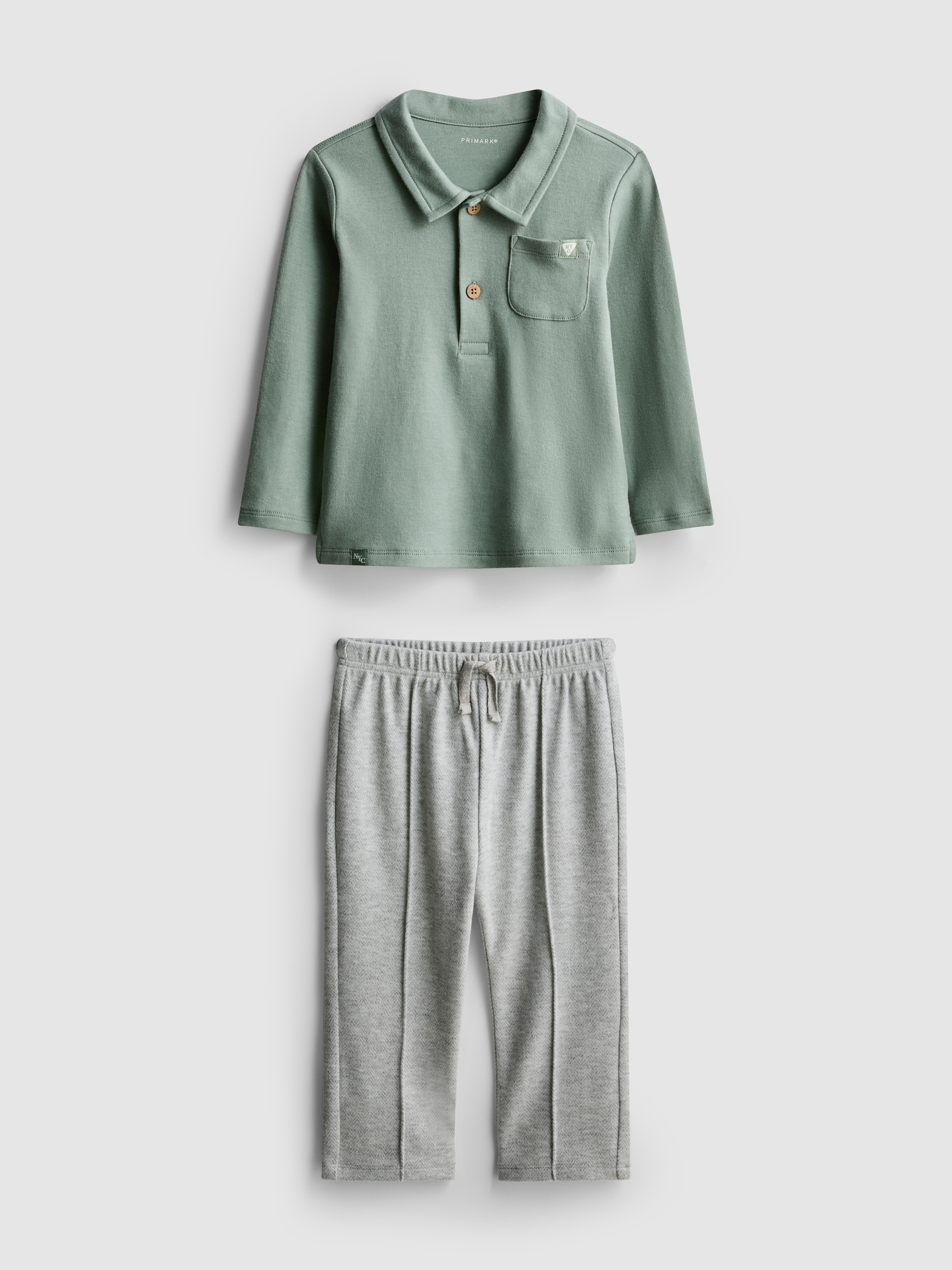 0-36 meses | Conjunto polo/calças treino