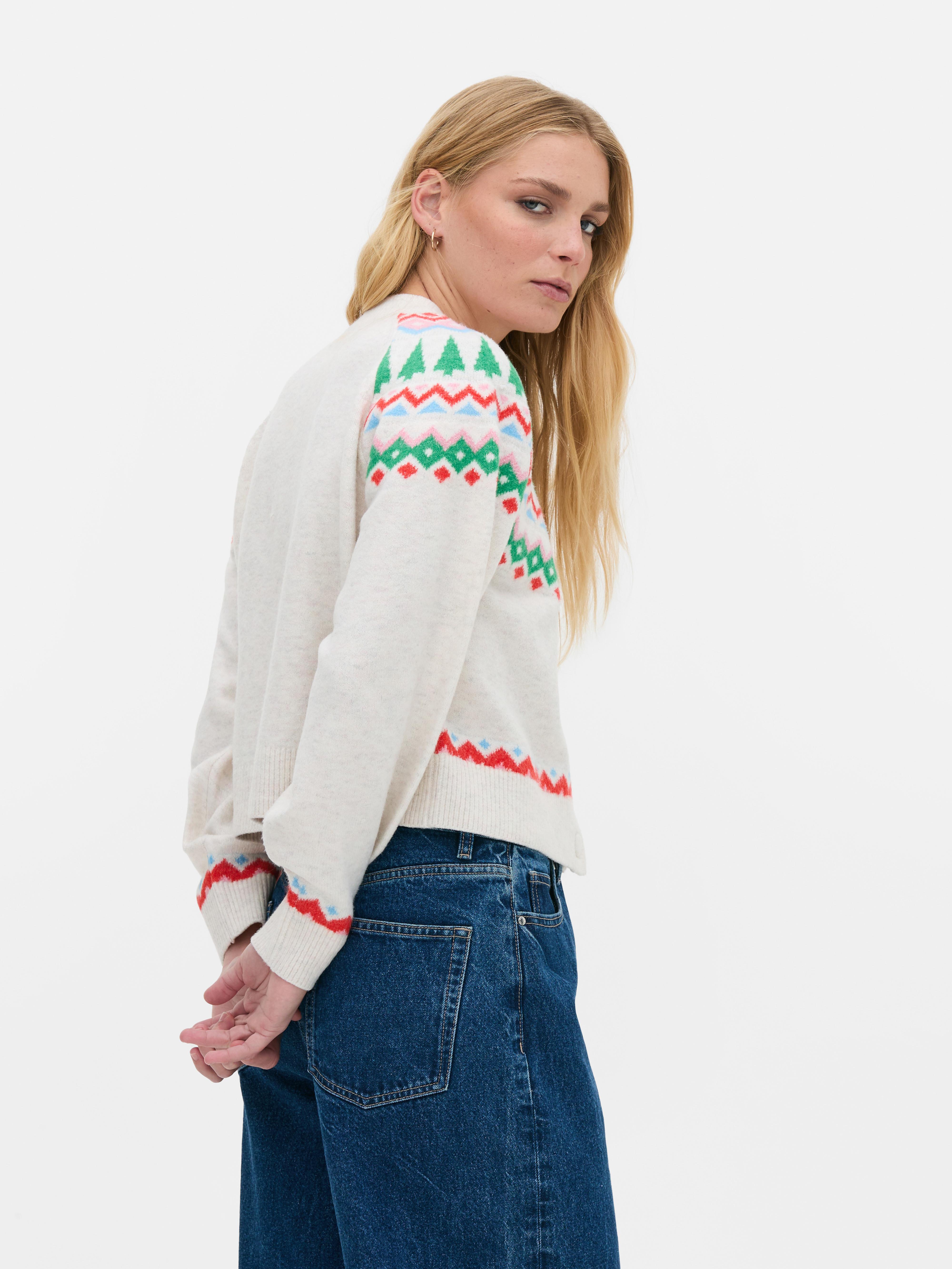 Sparkly Christmas Tree Cardigan