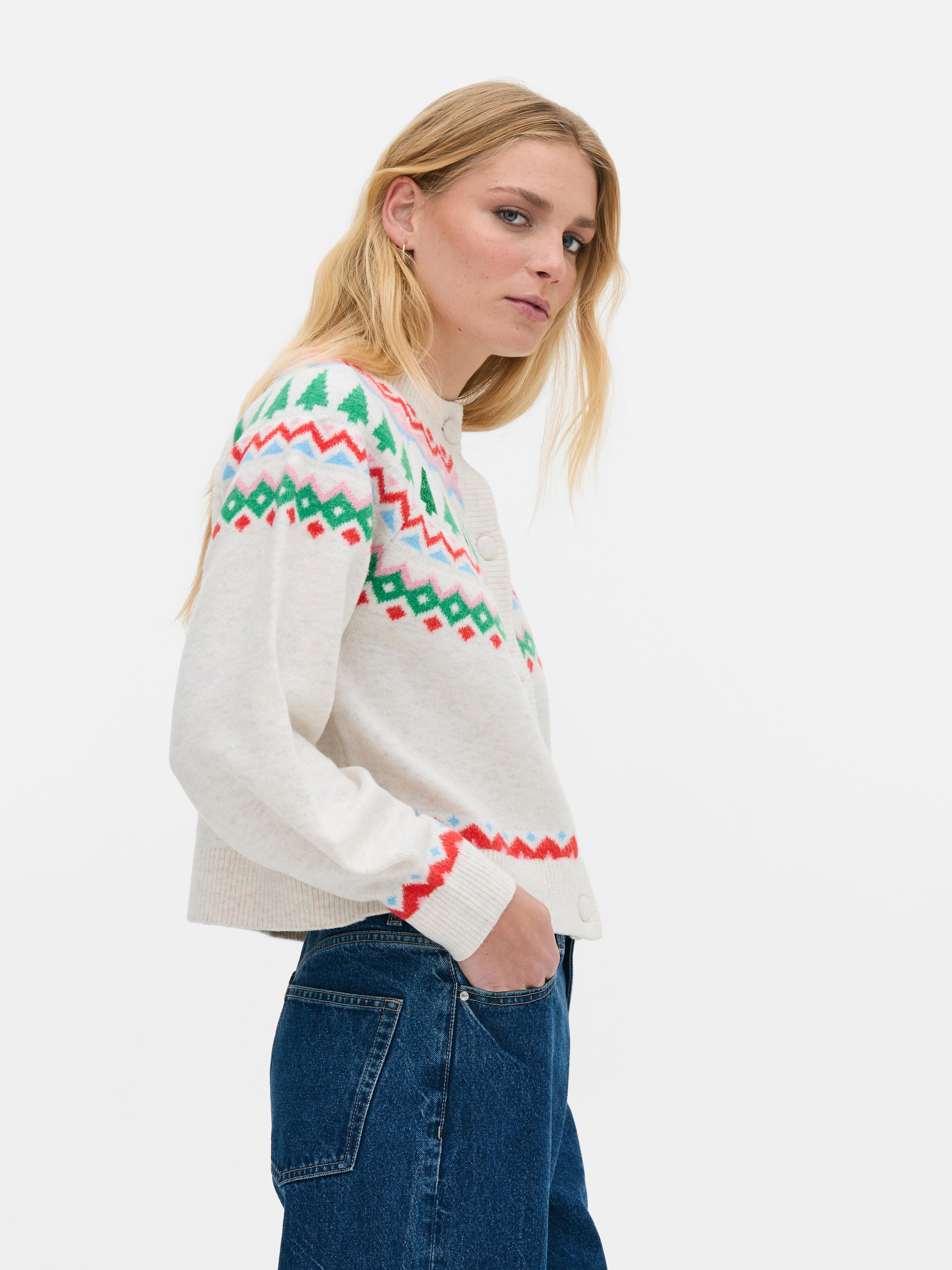 Sparkly Christmas Tree Cardigan