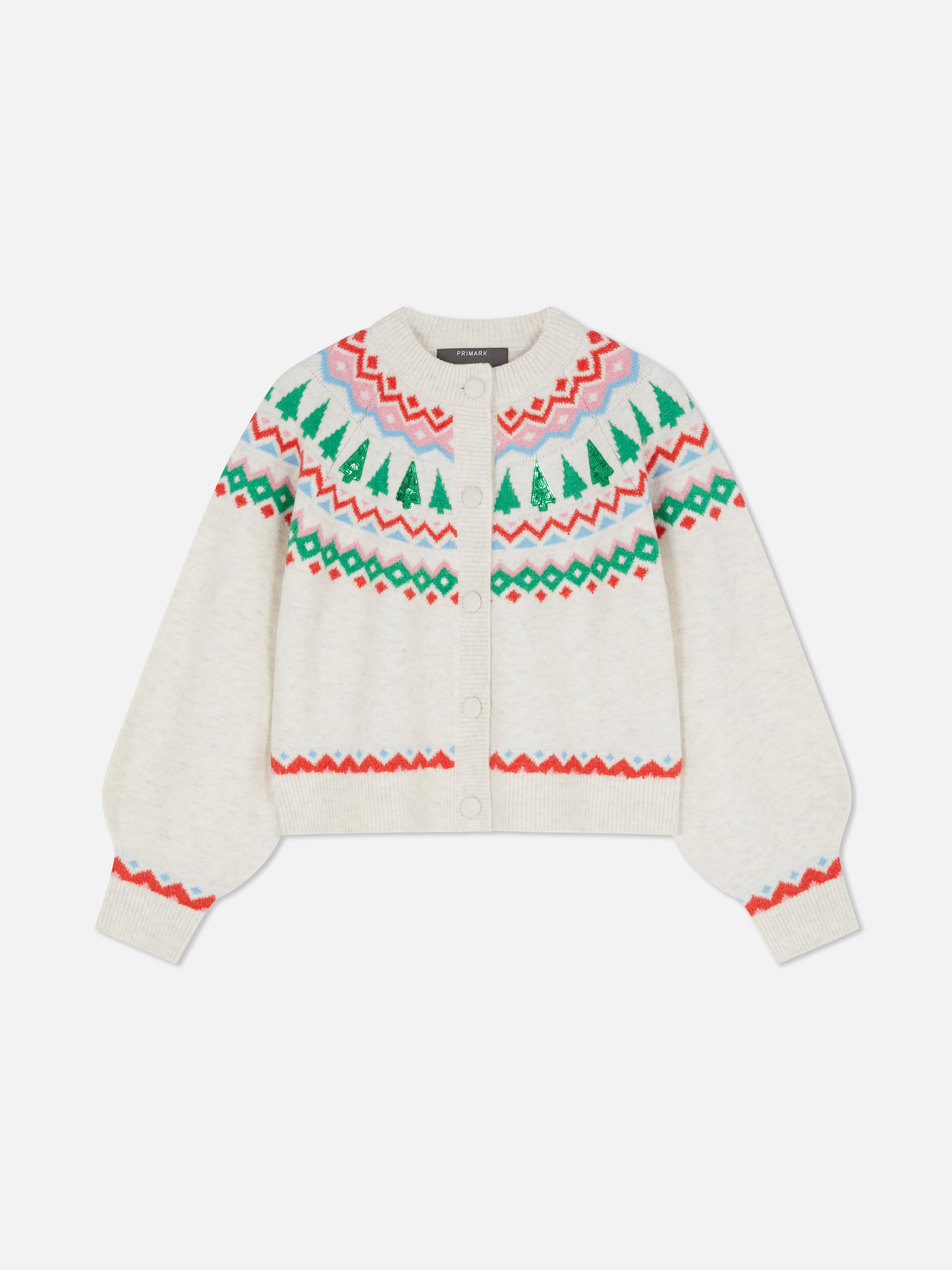 Sparkly Christmas Tree Cardigan