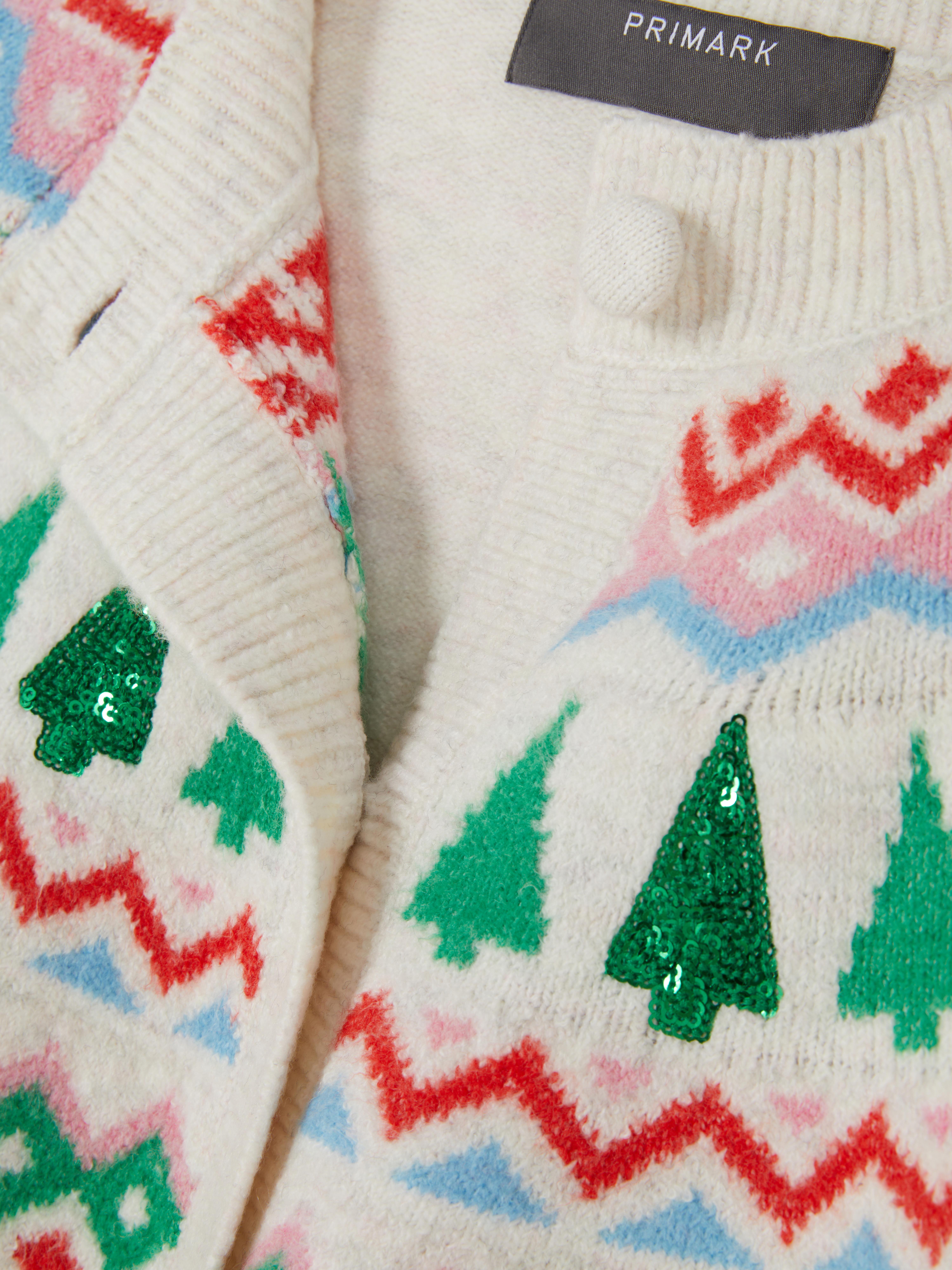 Sparkly Christmas Tree Cardigan