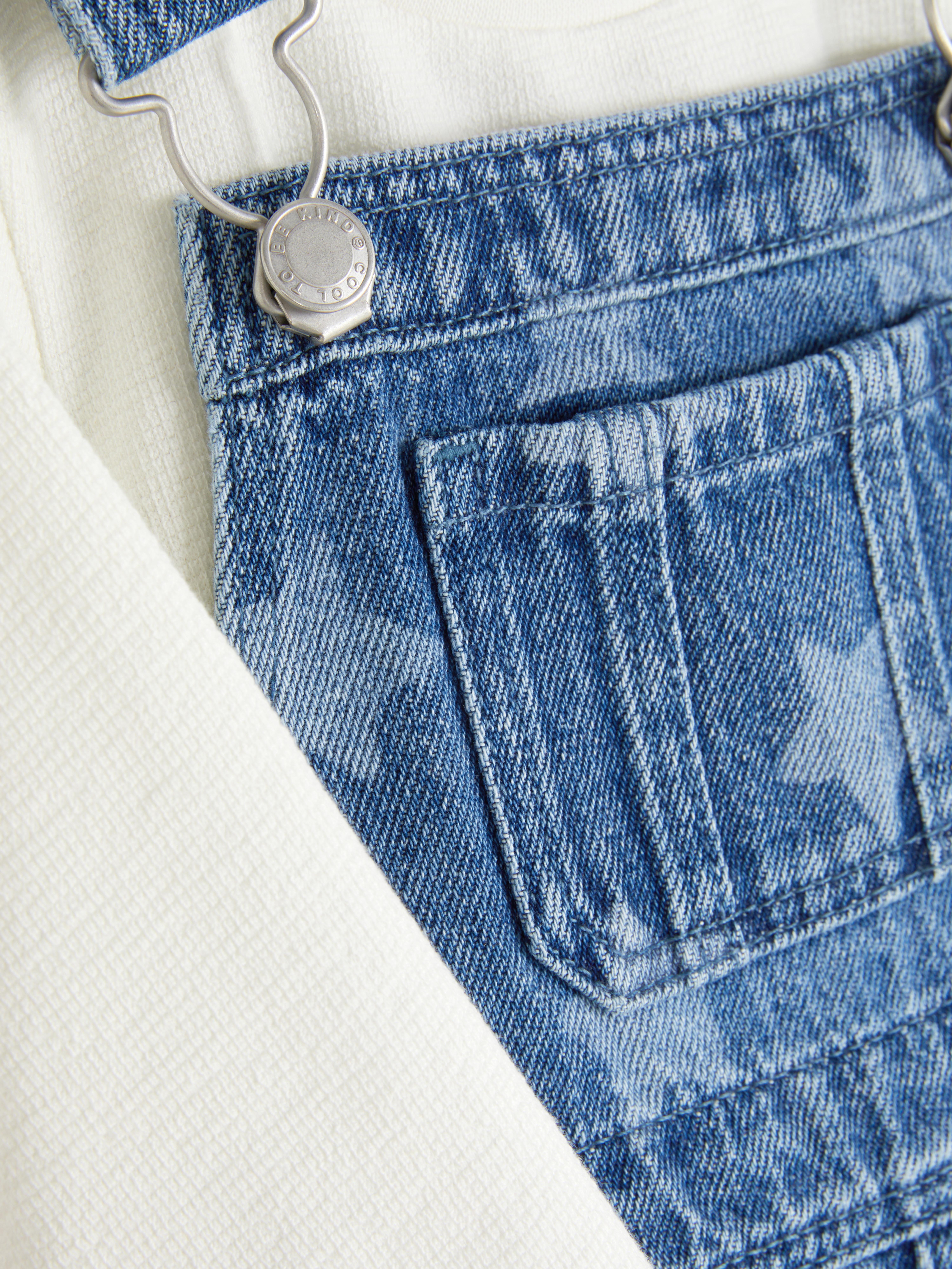 0-36 meses | Camiseta de manga larga y peto denim