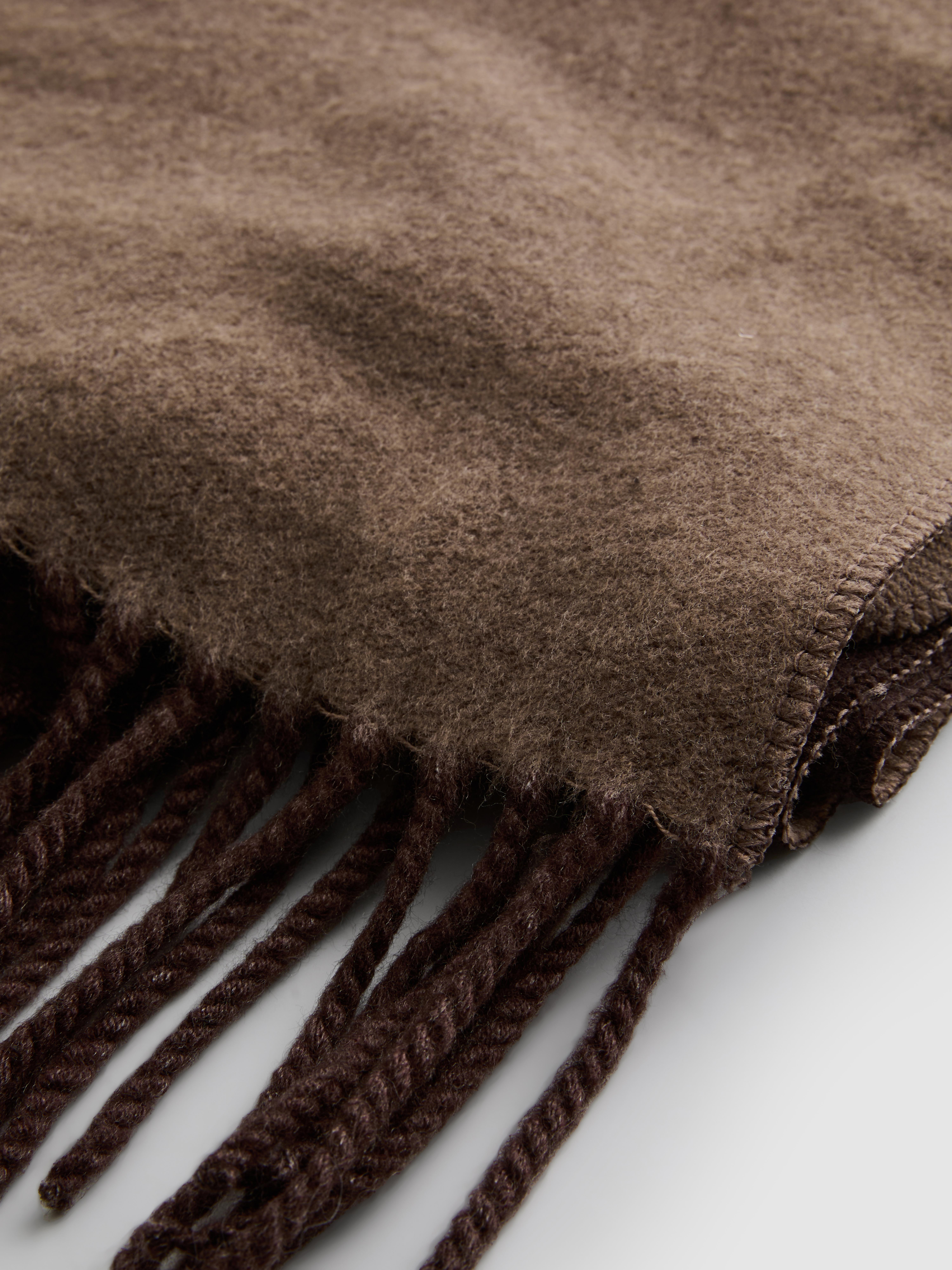 Tassel Two-Tone Scarf