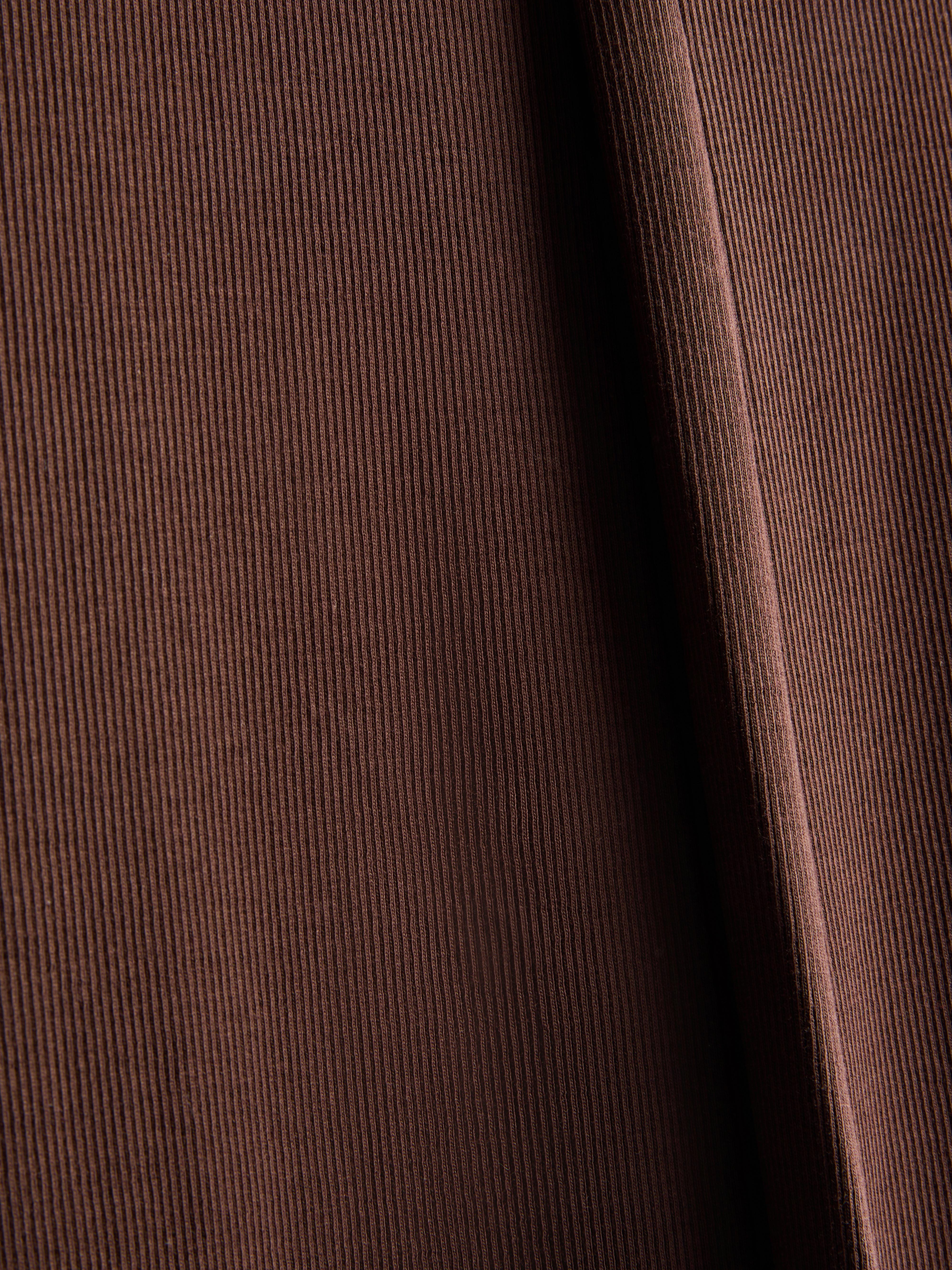 Gerippte Leggings mit ausgestelltem Bein und hohem Baumwollanteil