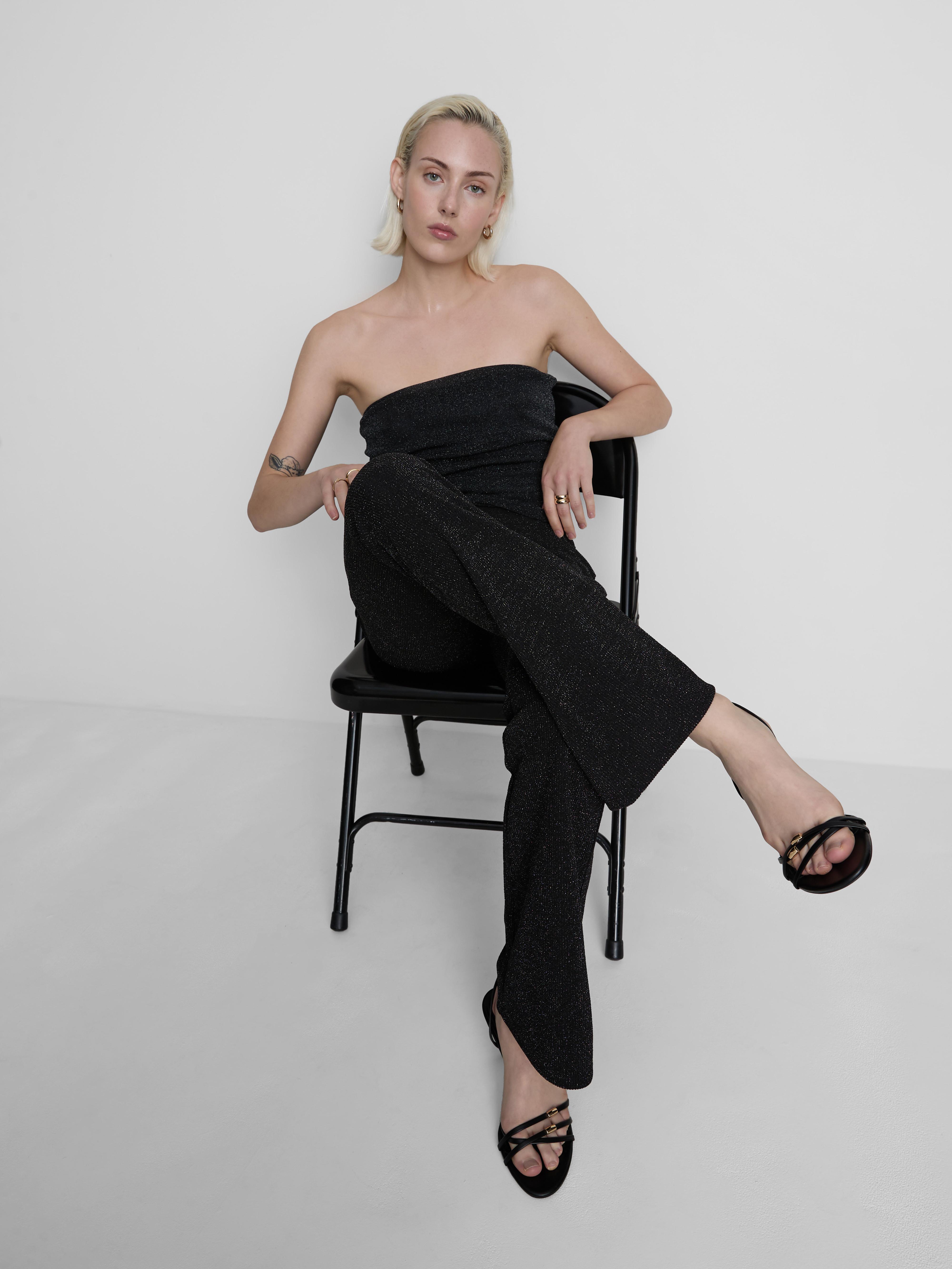 Glitzerndes Bandeau-Top