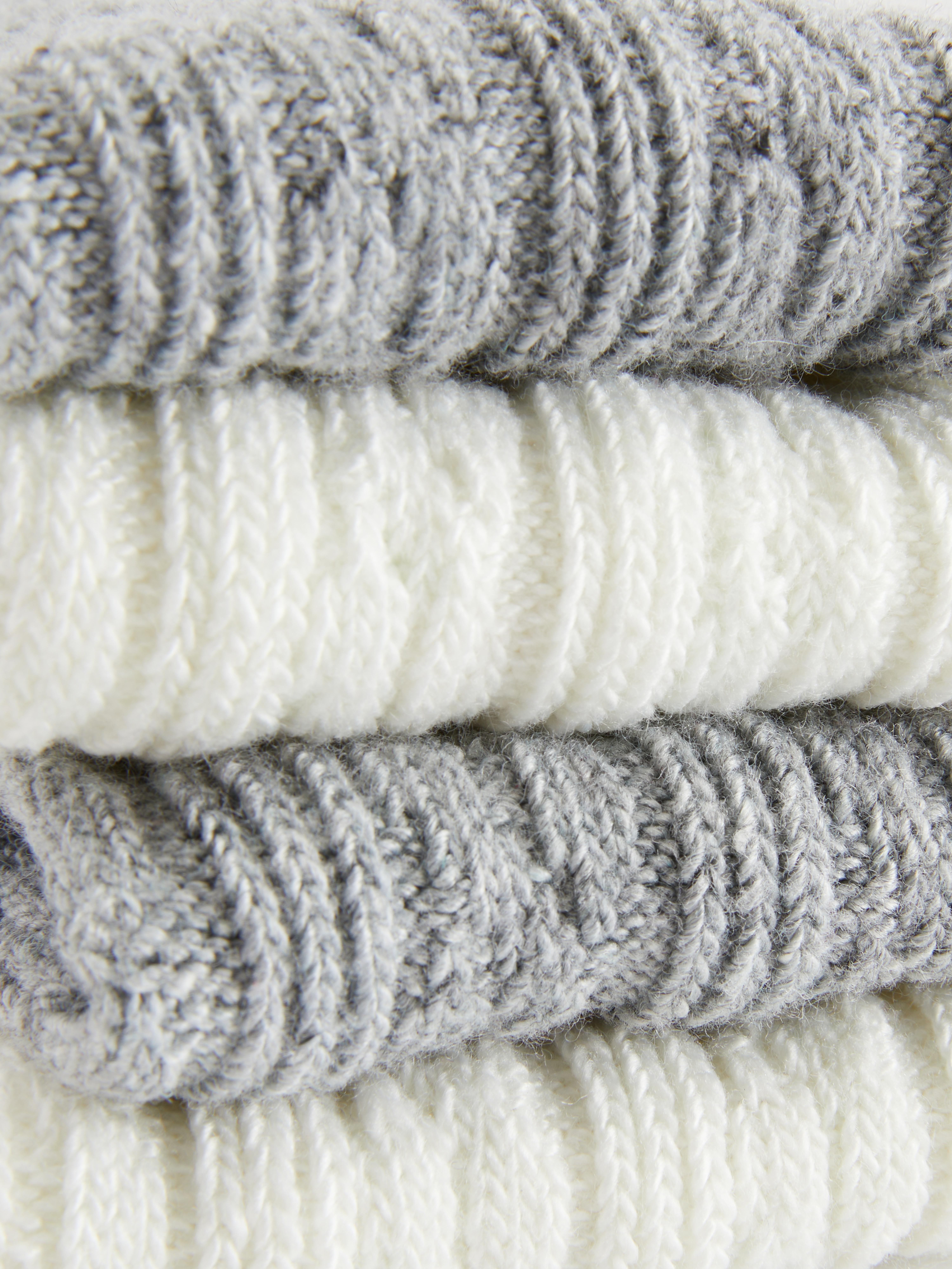 2pk Cable Knit Knee High Socks