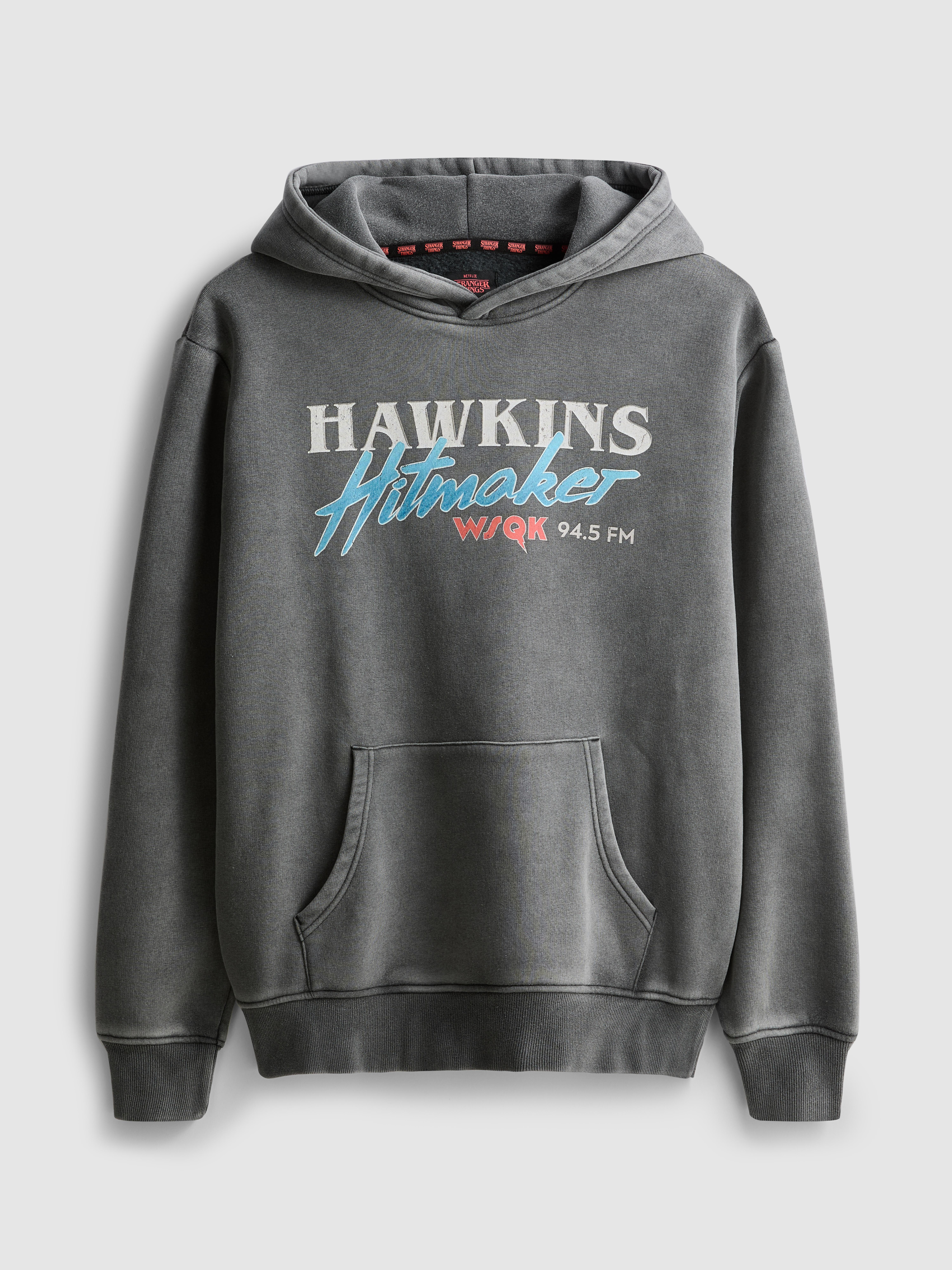 Men's Charcoal Stranger Things Hawkins Hitmaker Hoodie