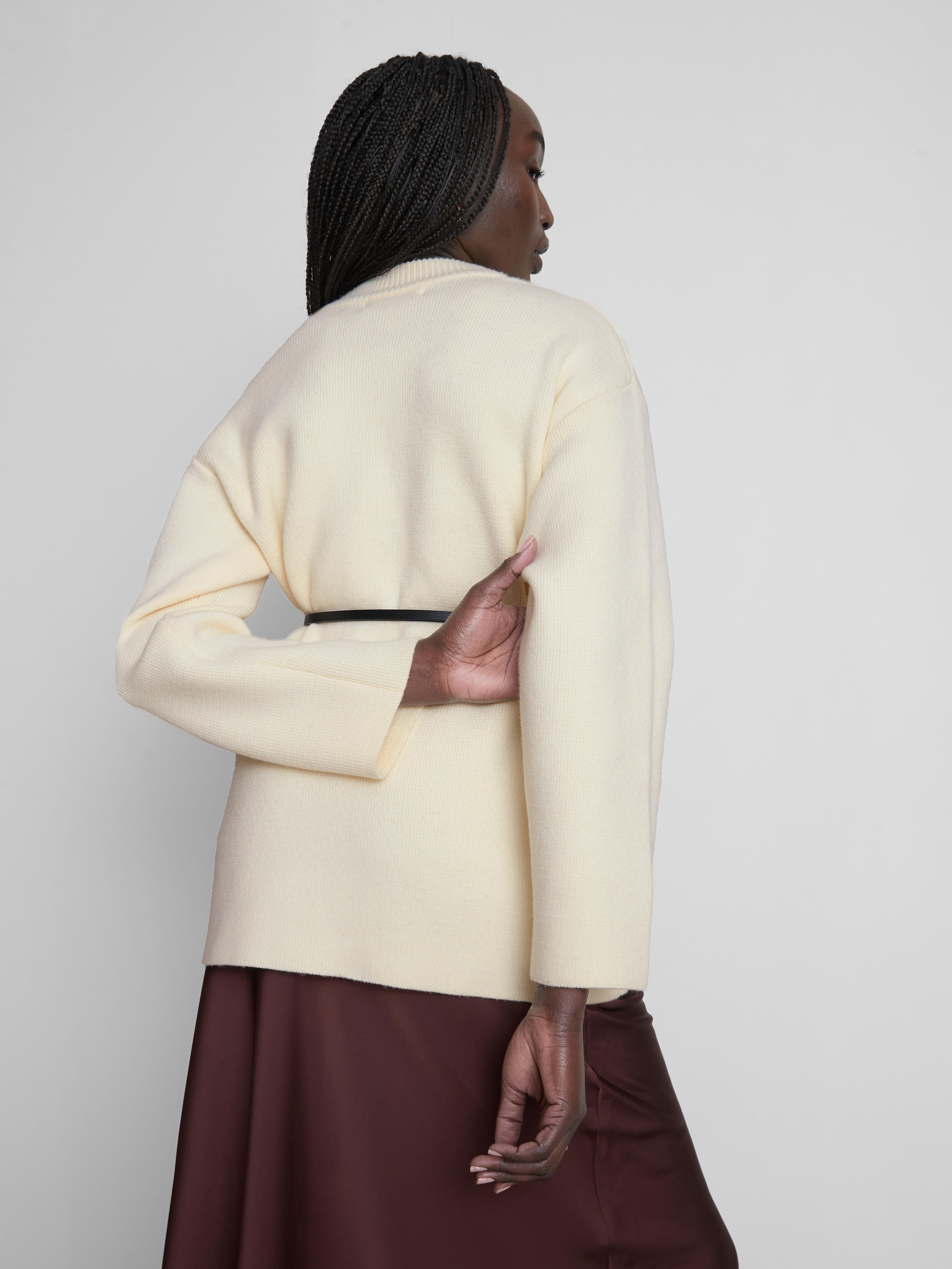 Belted D-Ring Cardigan