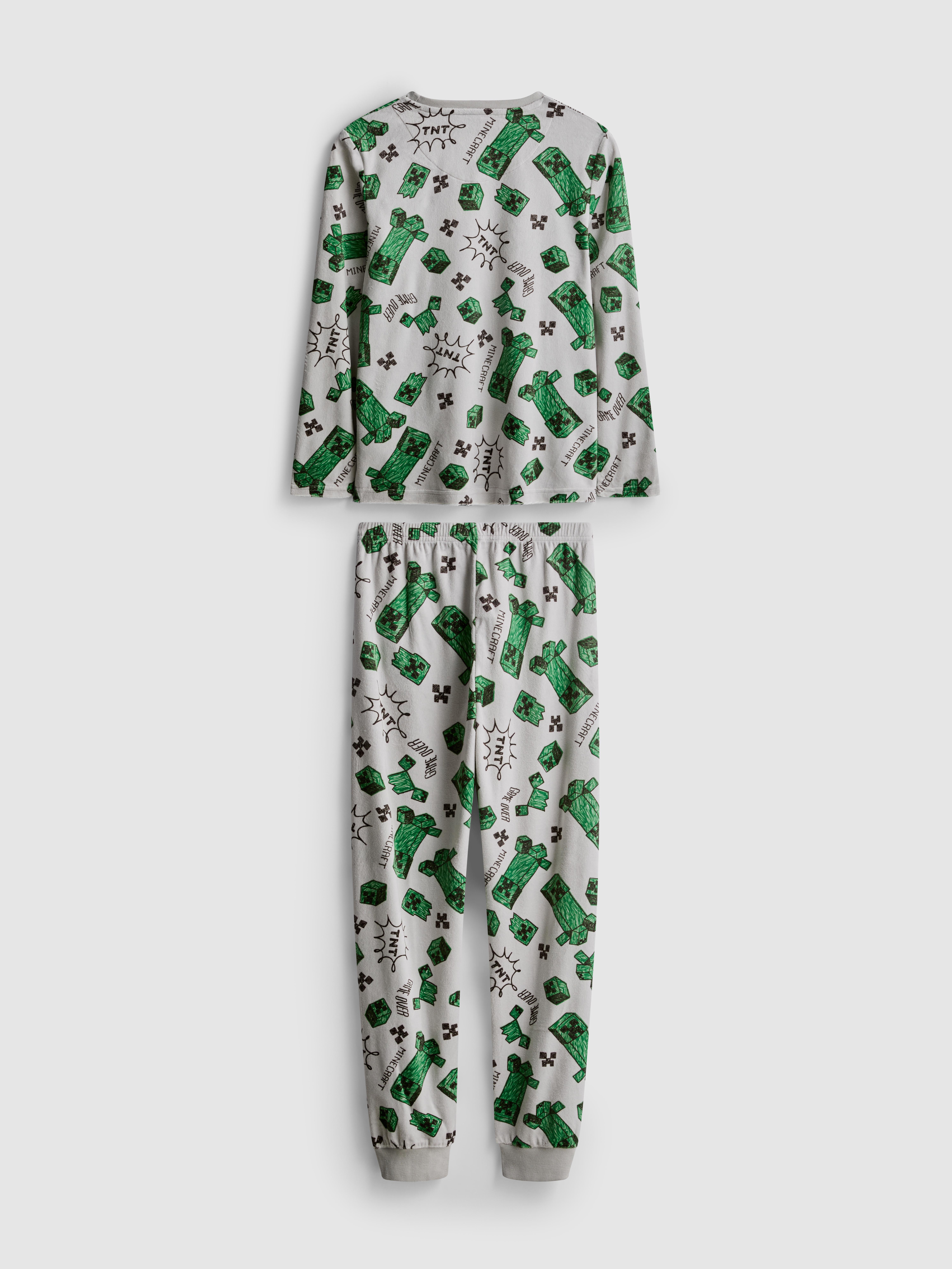 Boys Gray 5-15yrs | Minecraft Cozy Pajamas