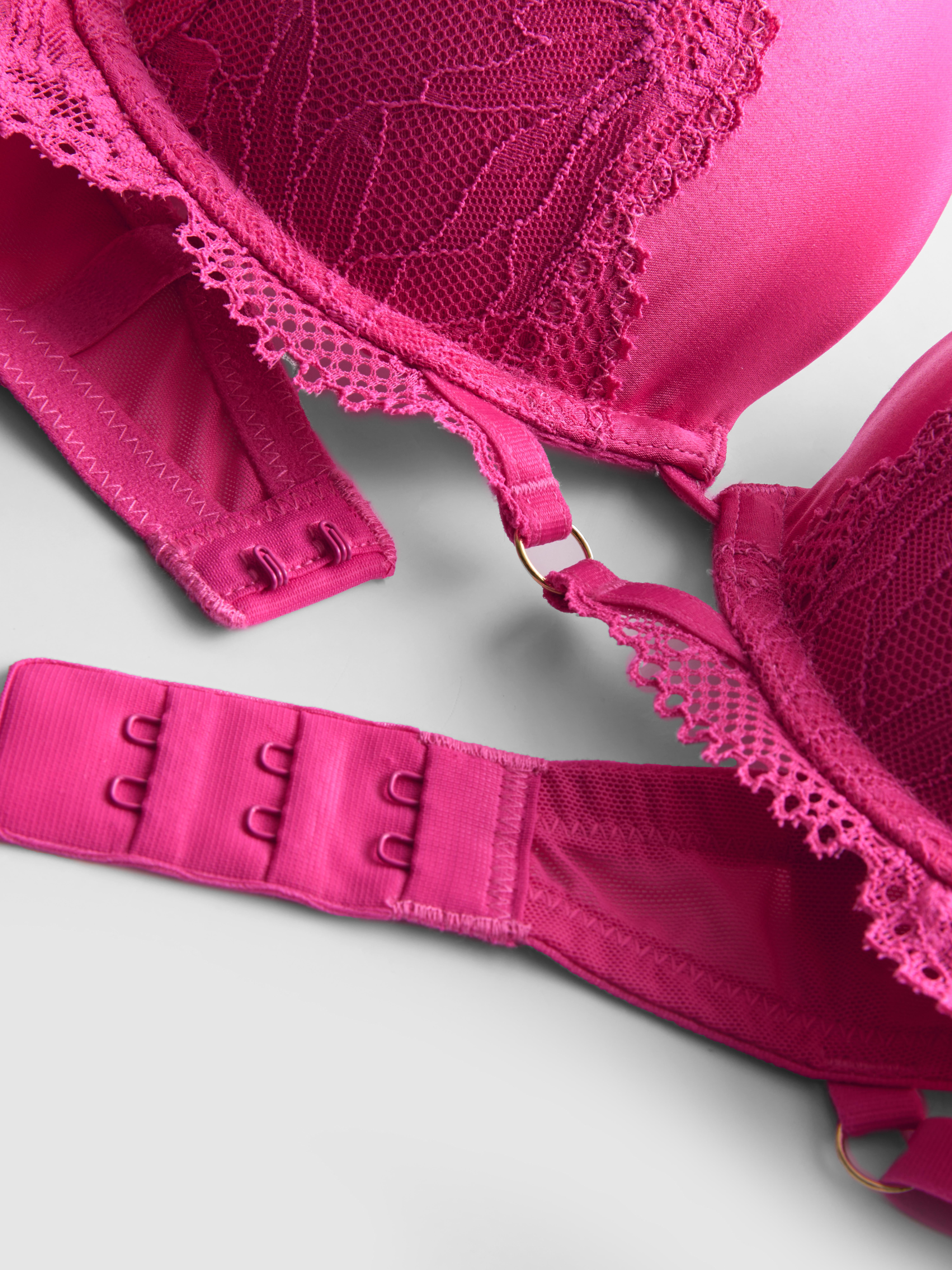 Women's Hot Pink Lace Maximize Underwear Set