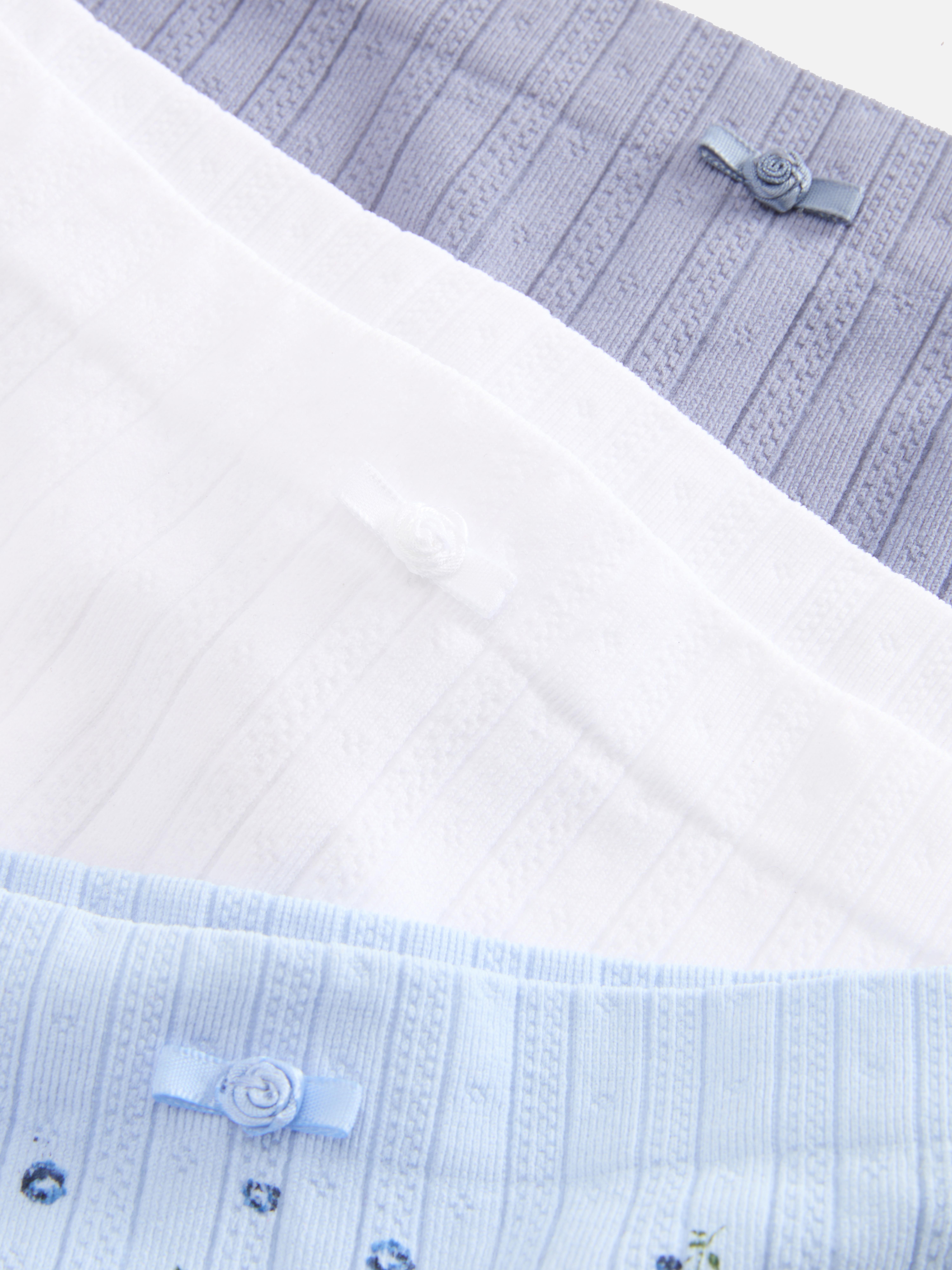 3pk Seamless Pointelle Boy Shorts