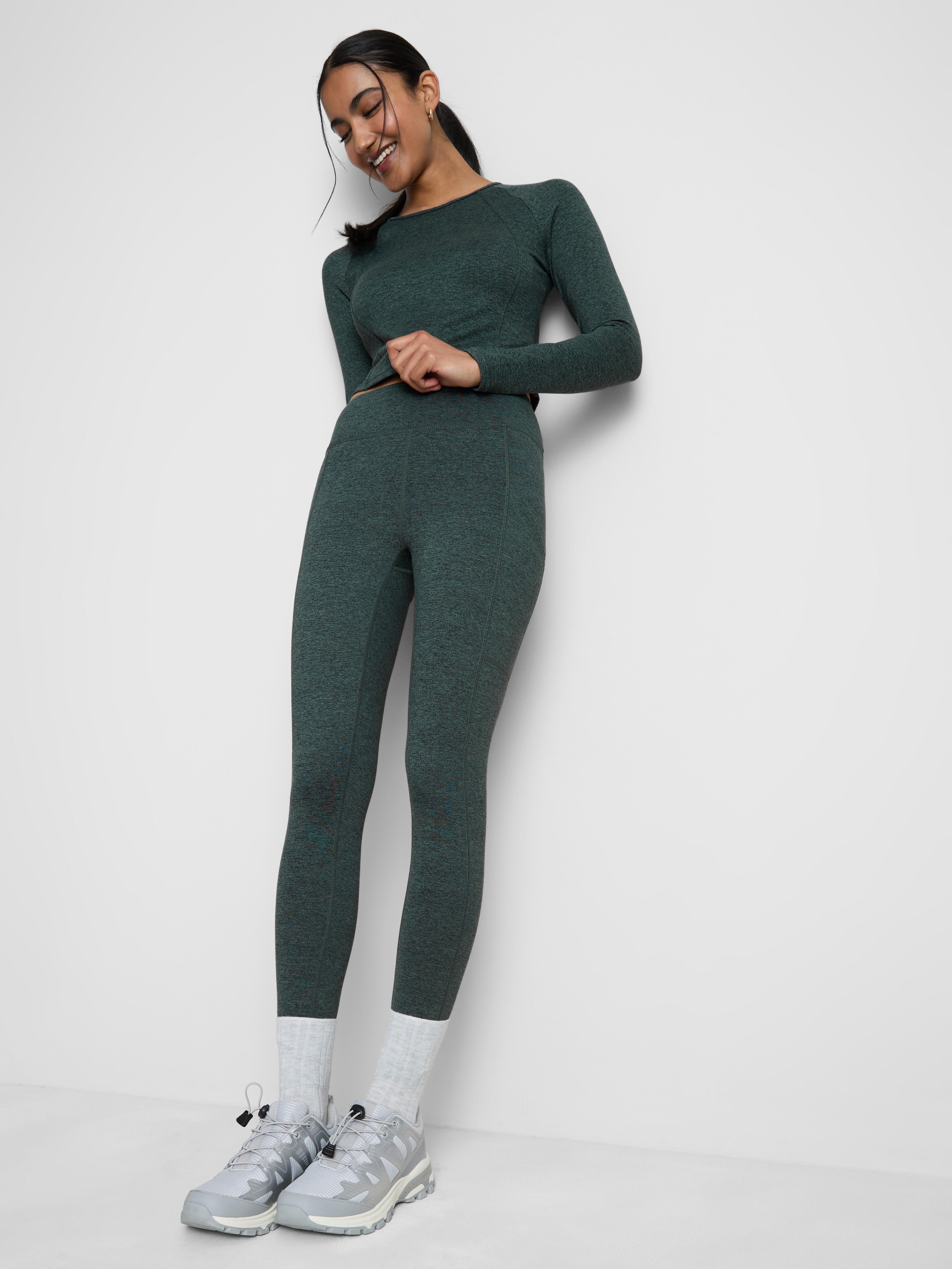 High Waisted Marl Active Leggings