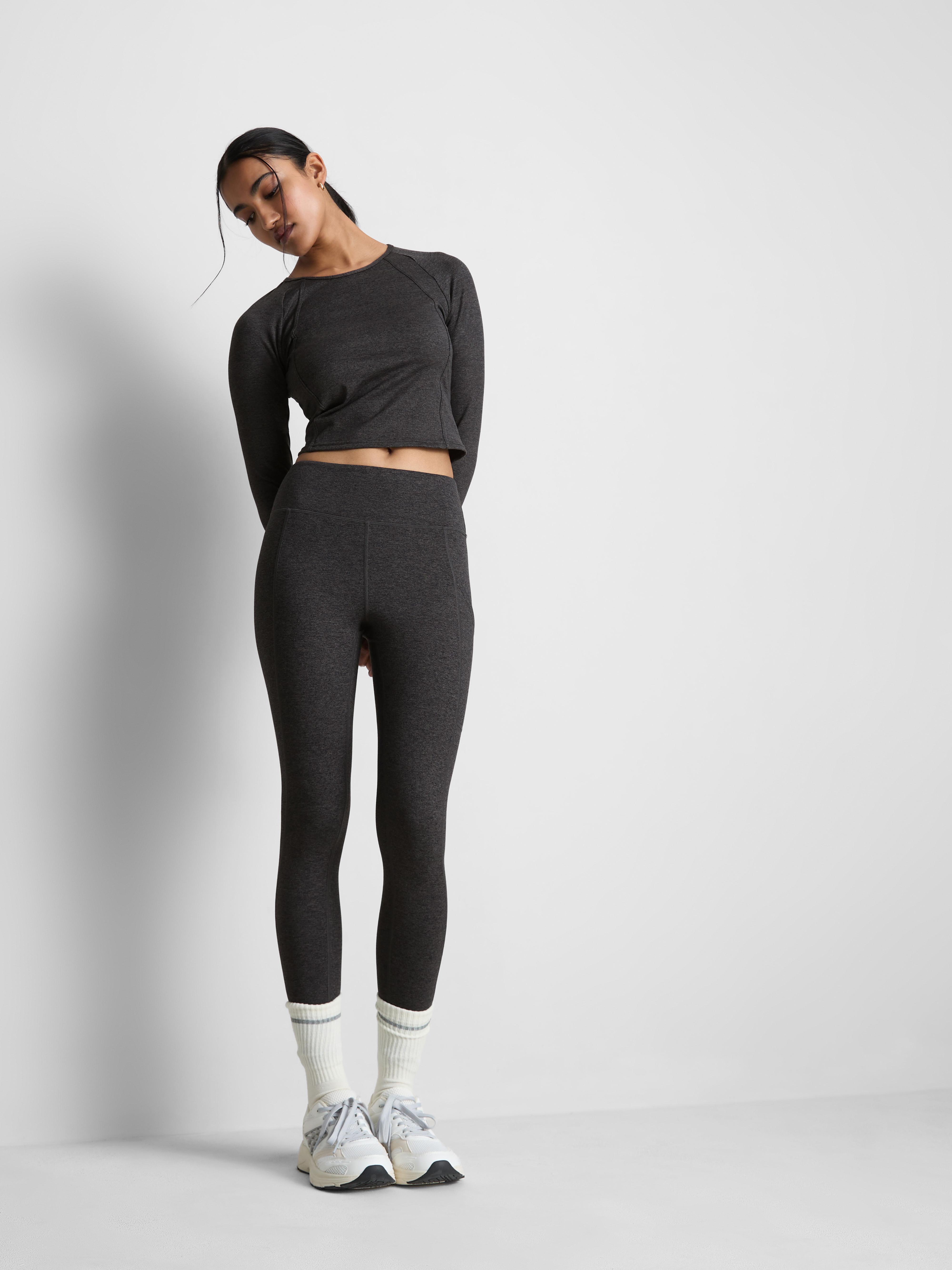 High Waisted Marl Active Leggings