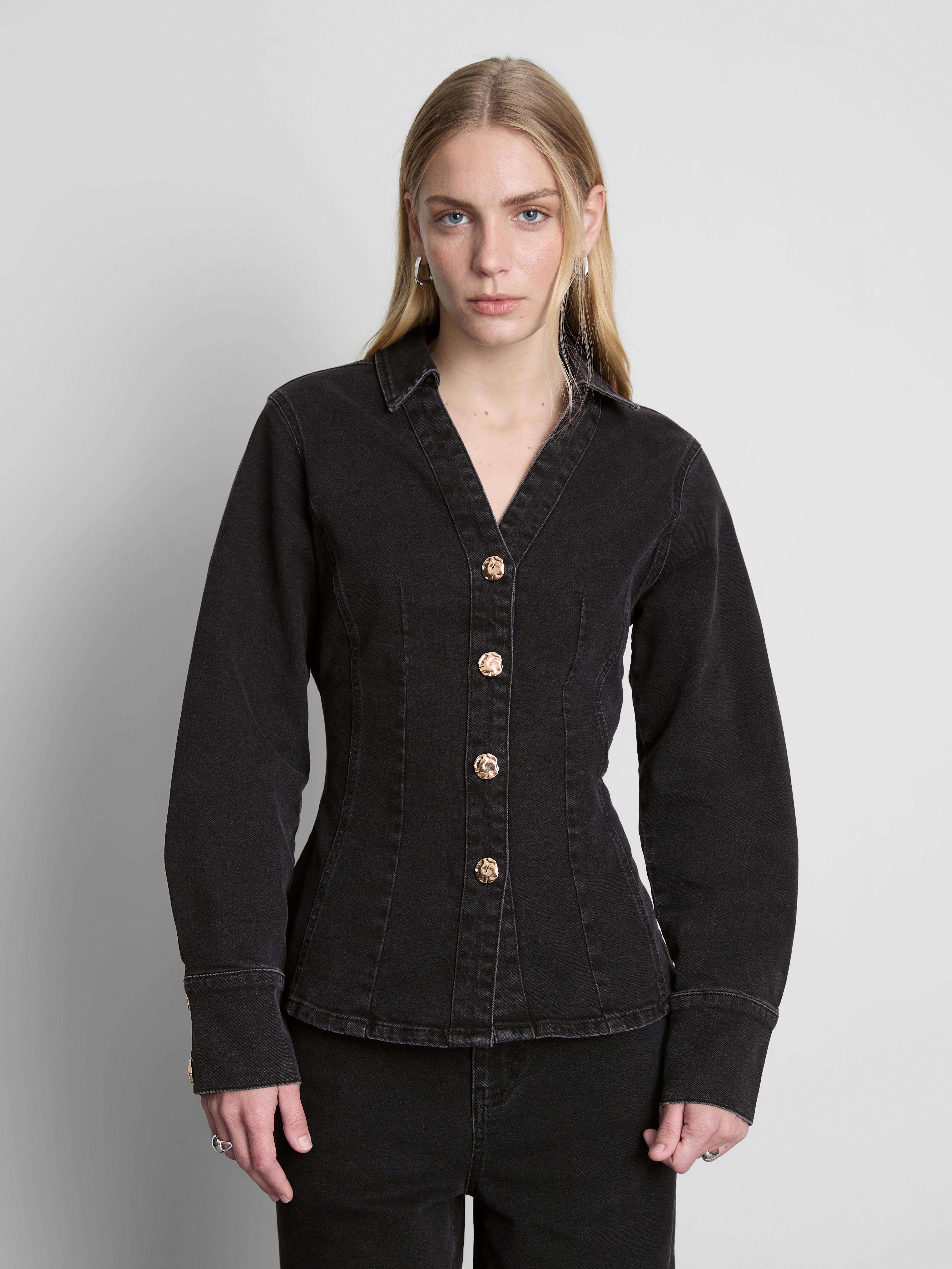 Chemise ajustée en denim