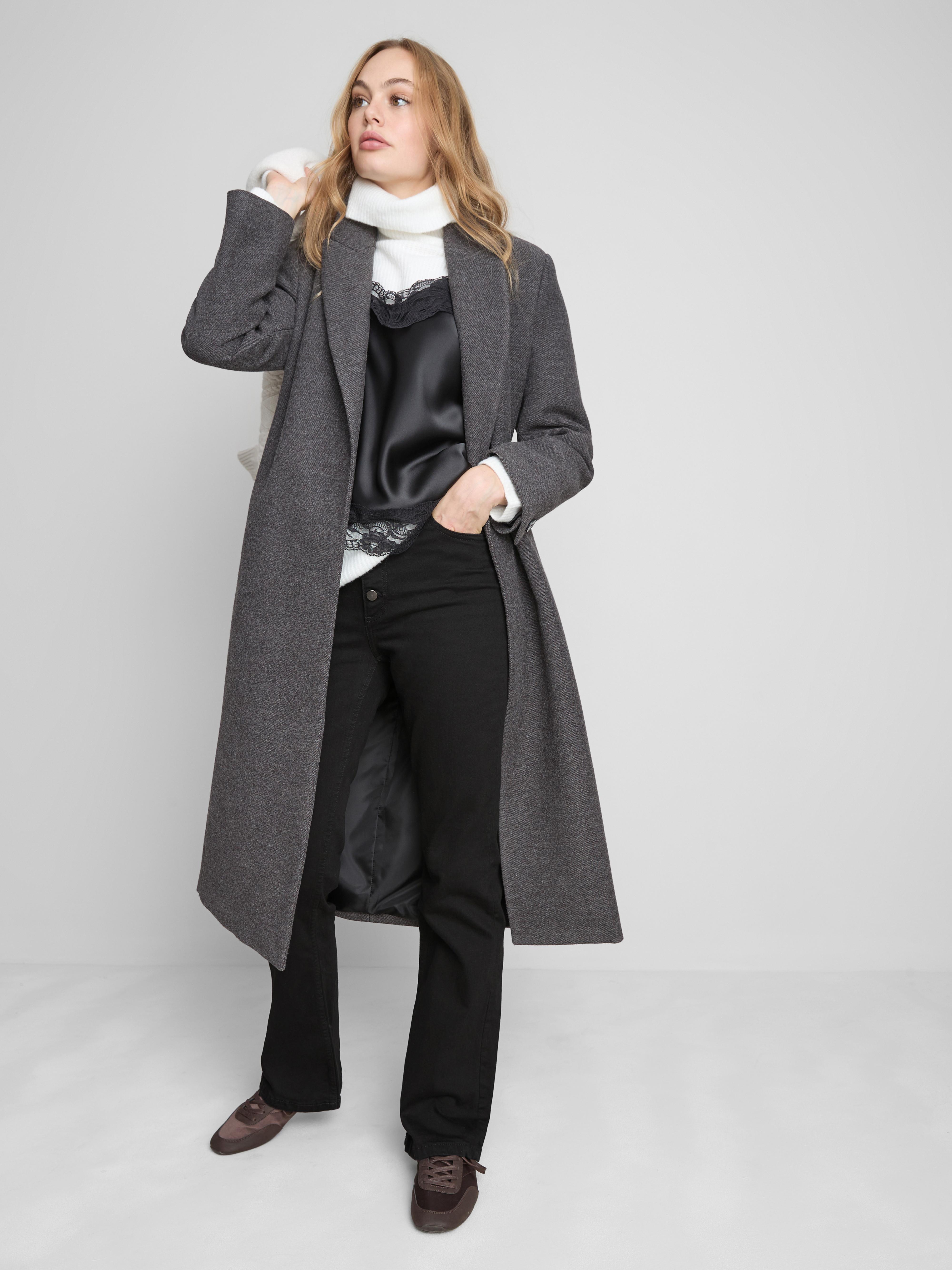 Bootcut-Jeans aus Baumwolle mit mittlerer Leibhöhe