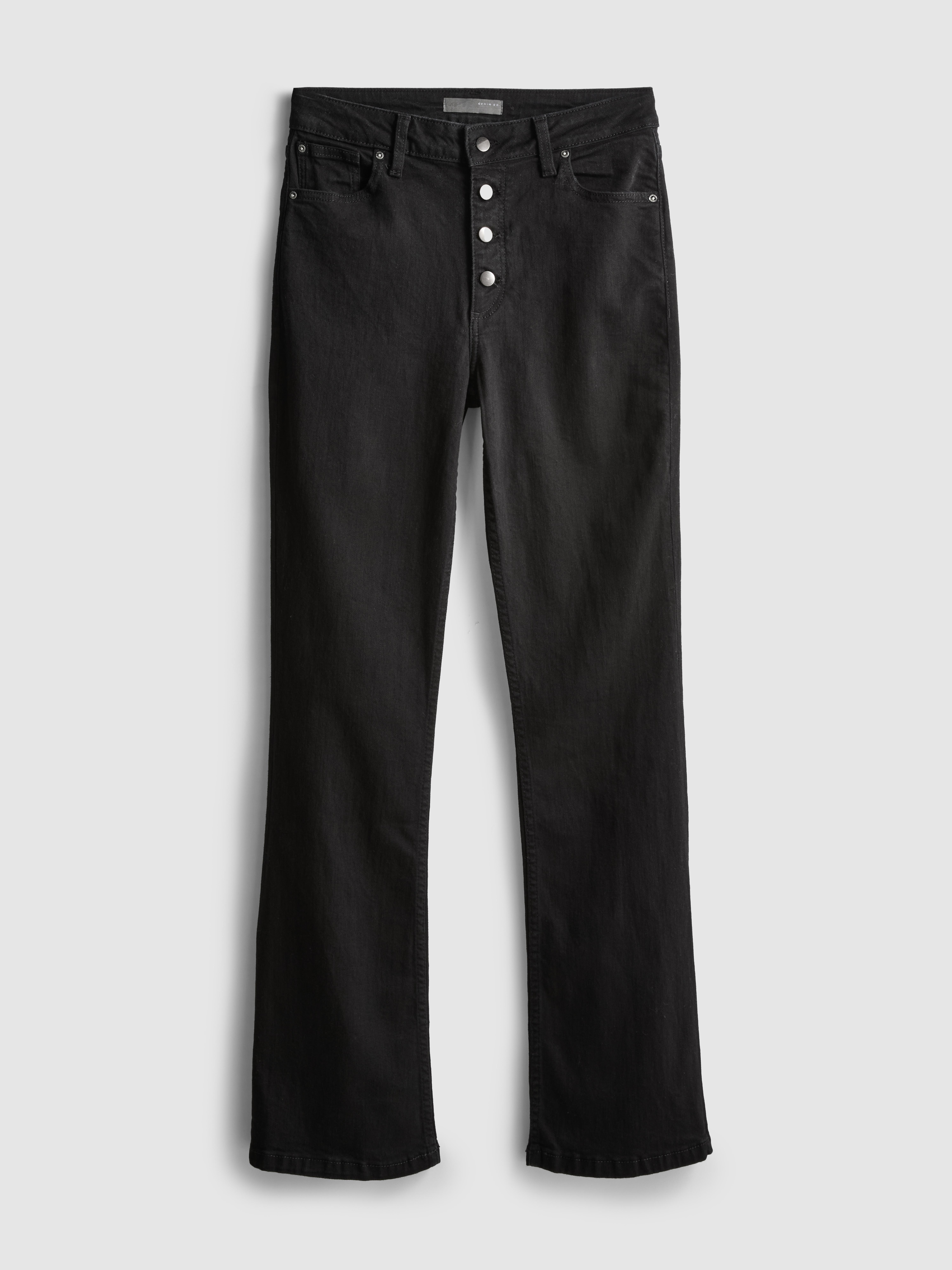 Mid Rise Cotton Bootcut Jeans